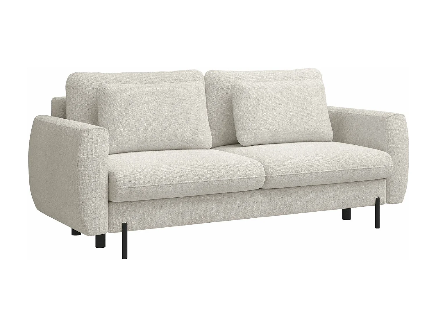 3-zits slaapbank - in crème bouclé - RANE