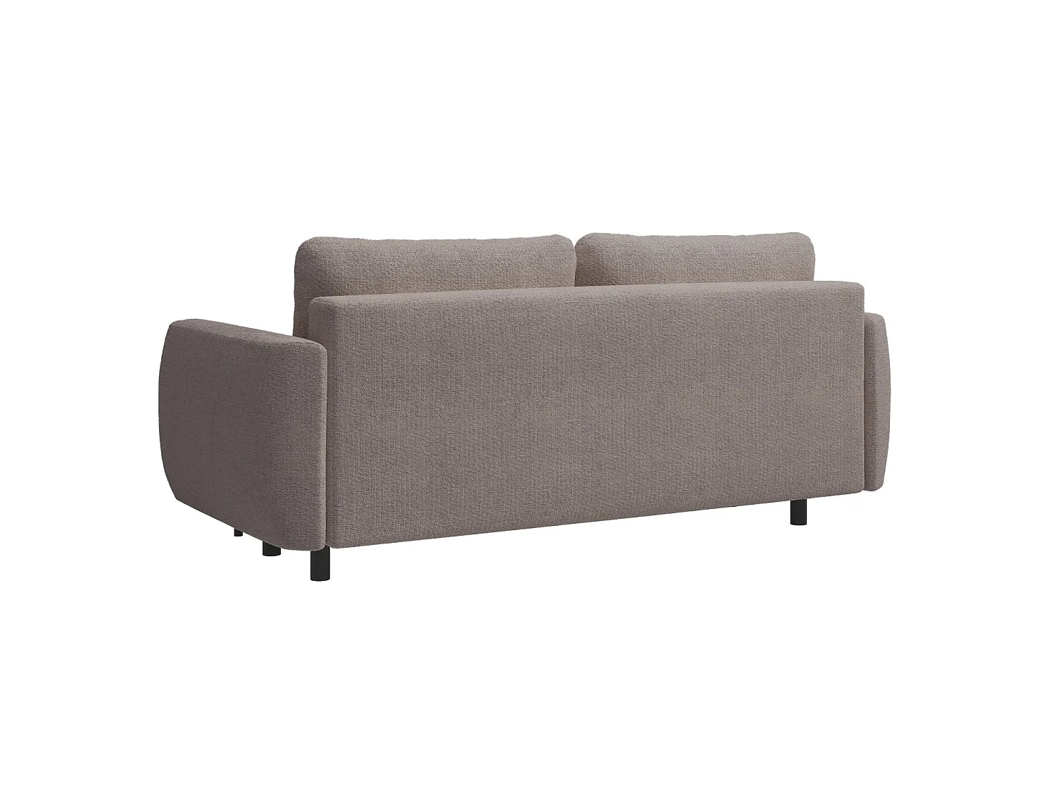 3-zits slaapbank - in waterdichte beige chenillestof - RANE