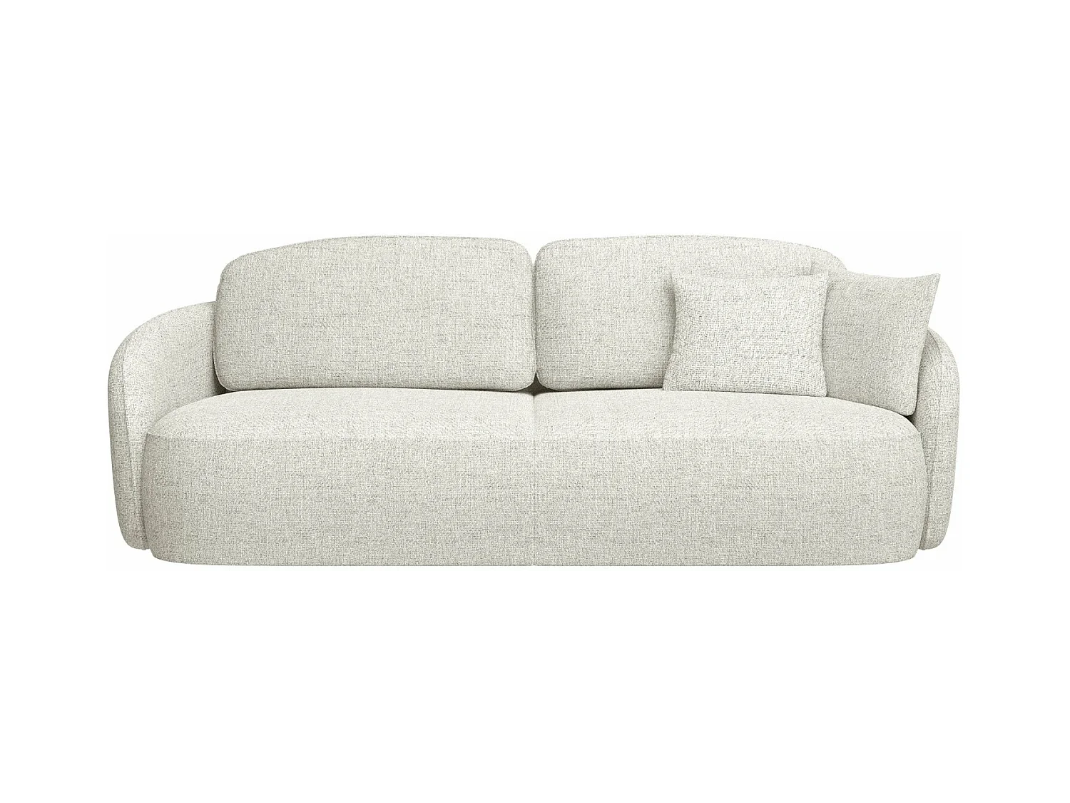 3-Sitzer Sofa mit Schlaffunktion und Bettkasten - Cremeweiß - SAVOY