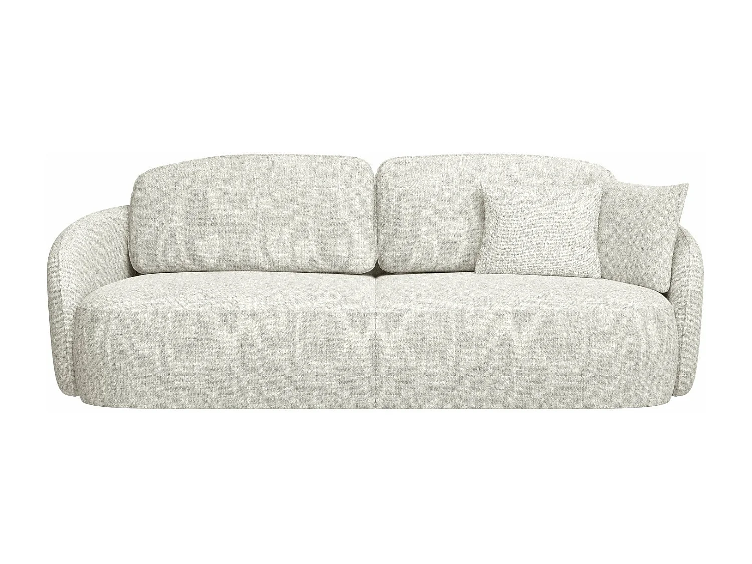 Canapé convertible trois places - crème - SAVOY