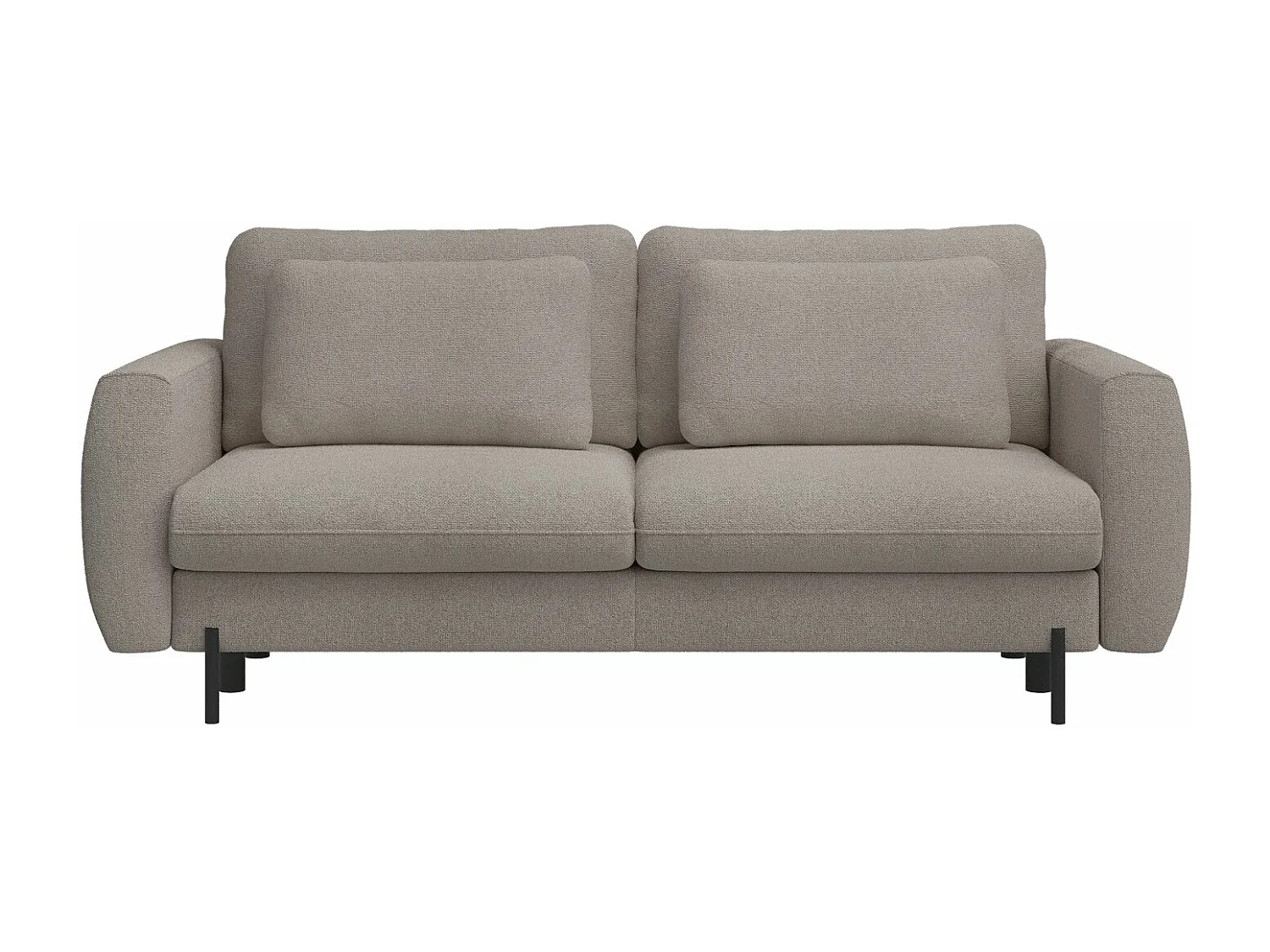 3-zits slaapbank - in lichtbruin bouclé - RANE