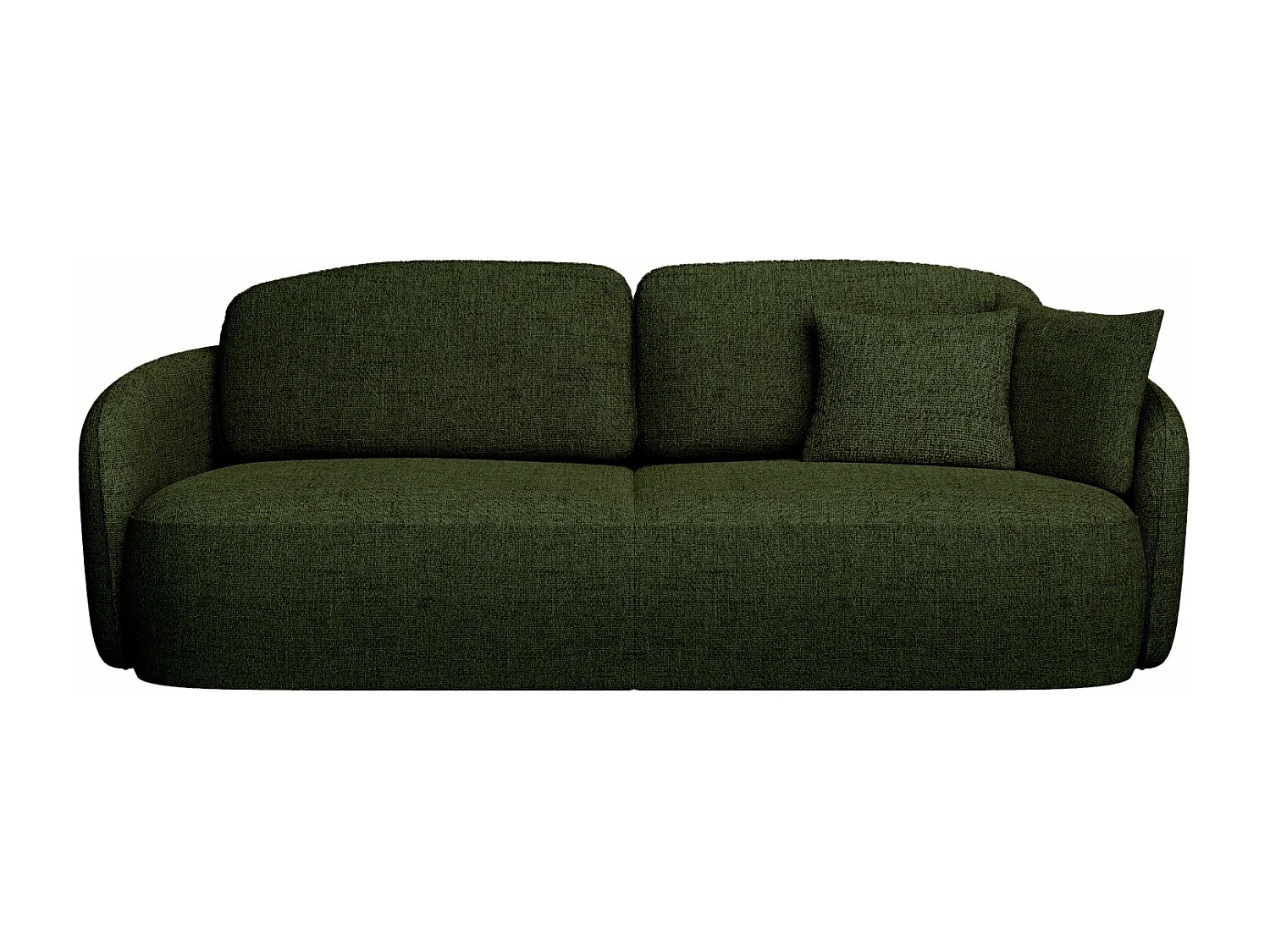 Canapé convertible trois places - vert olive- SAVOY