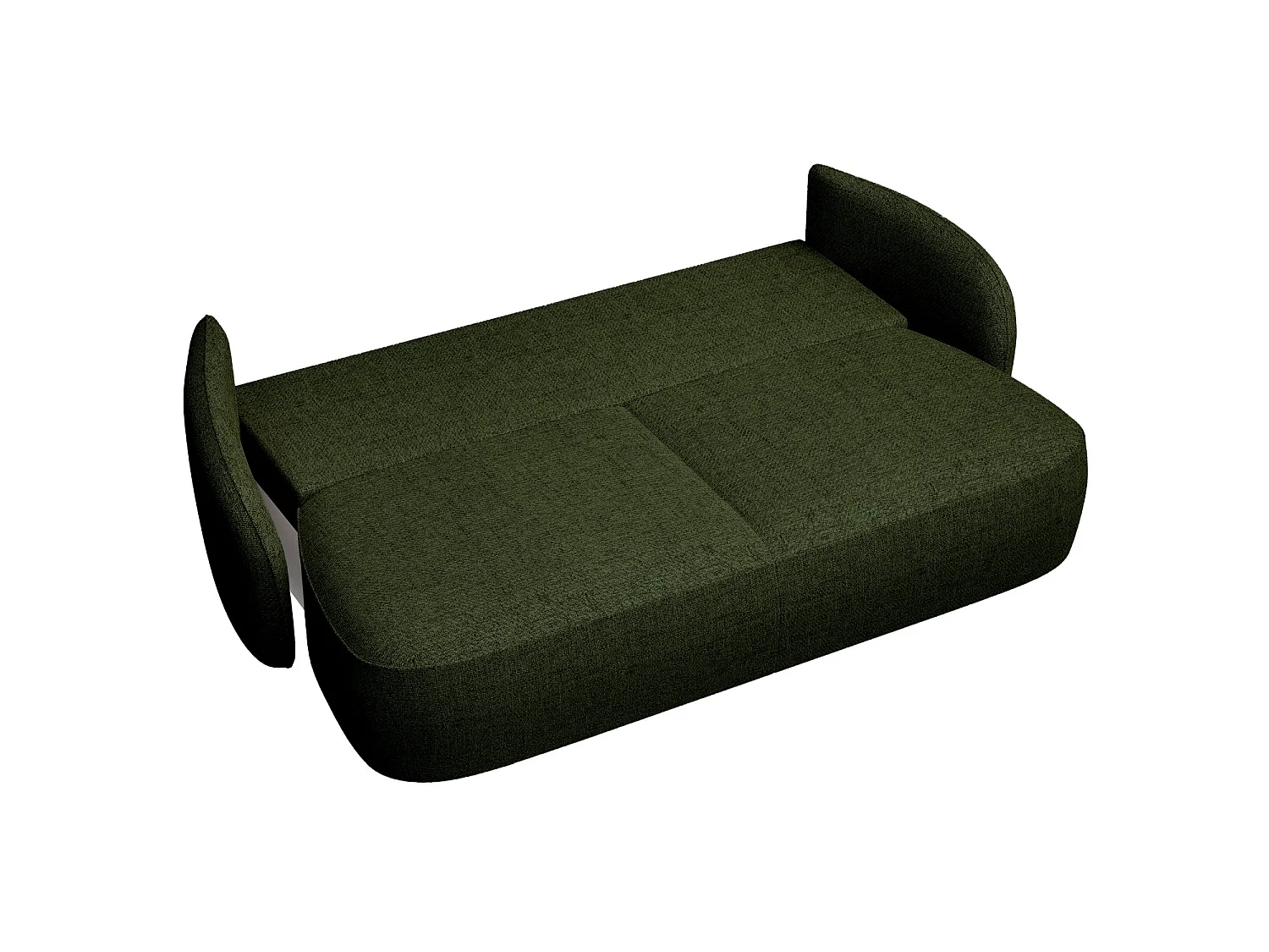 Canapé convertible trois places - vert olive- SAVOY