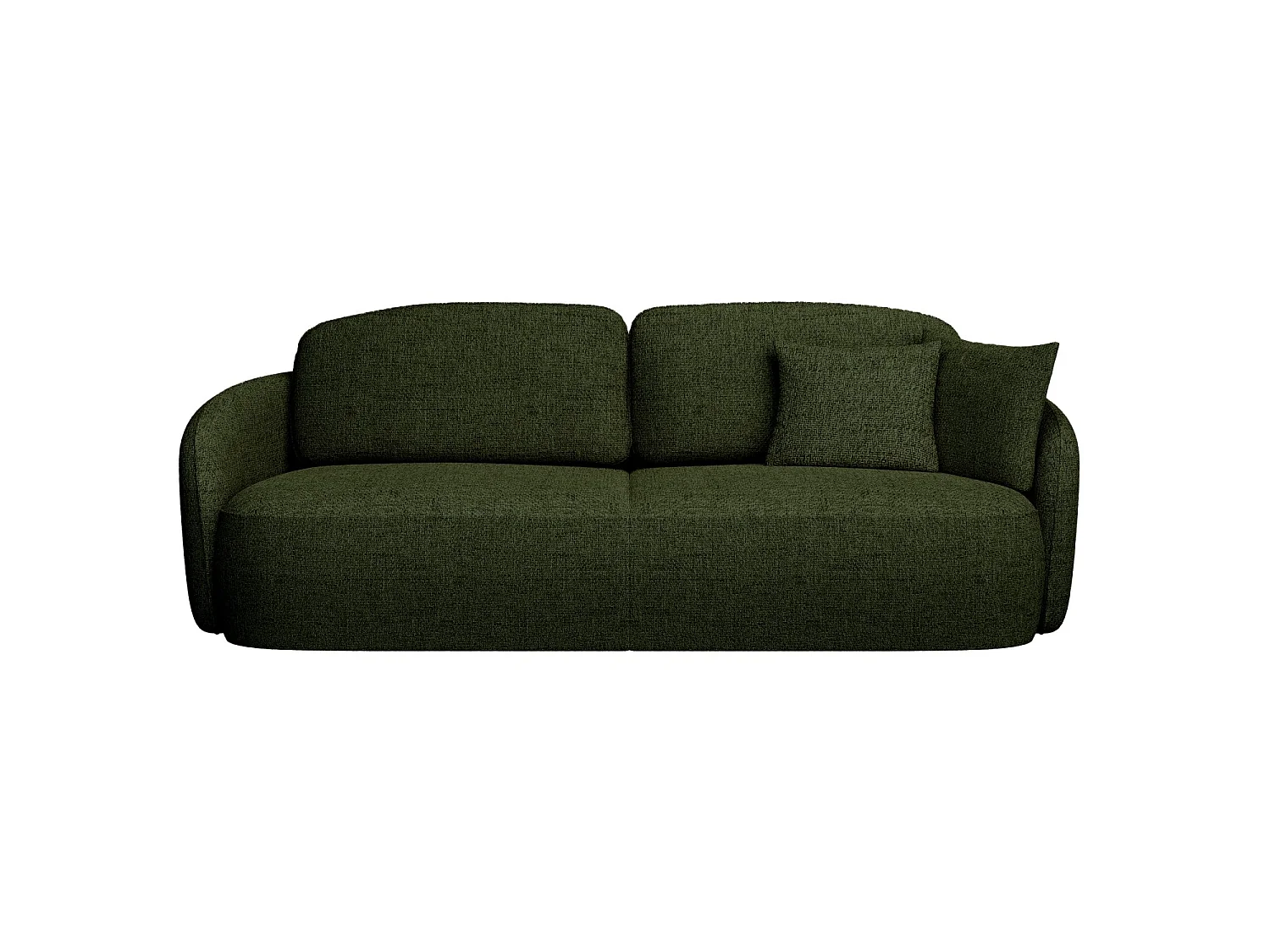 Canapé convertible trois places - vert olive- SAVOY