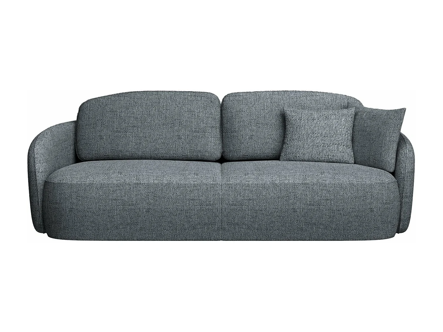 Canapé convertible trois places - gris foncé - SAVOY