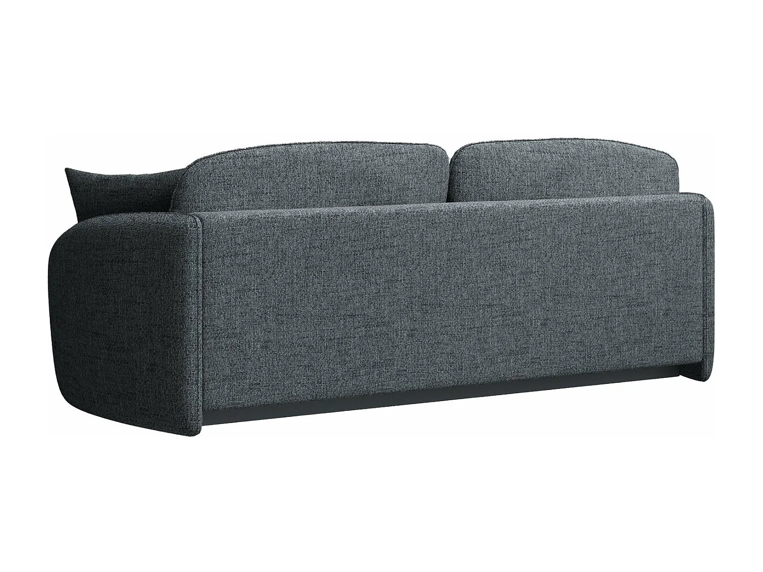 Canapé convertible trois places - gris foncé - SAVOY