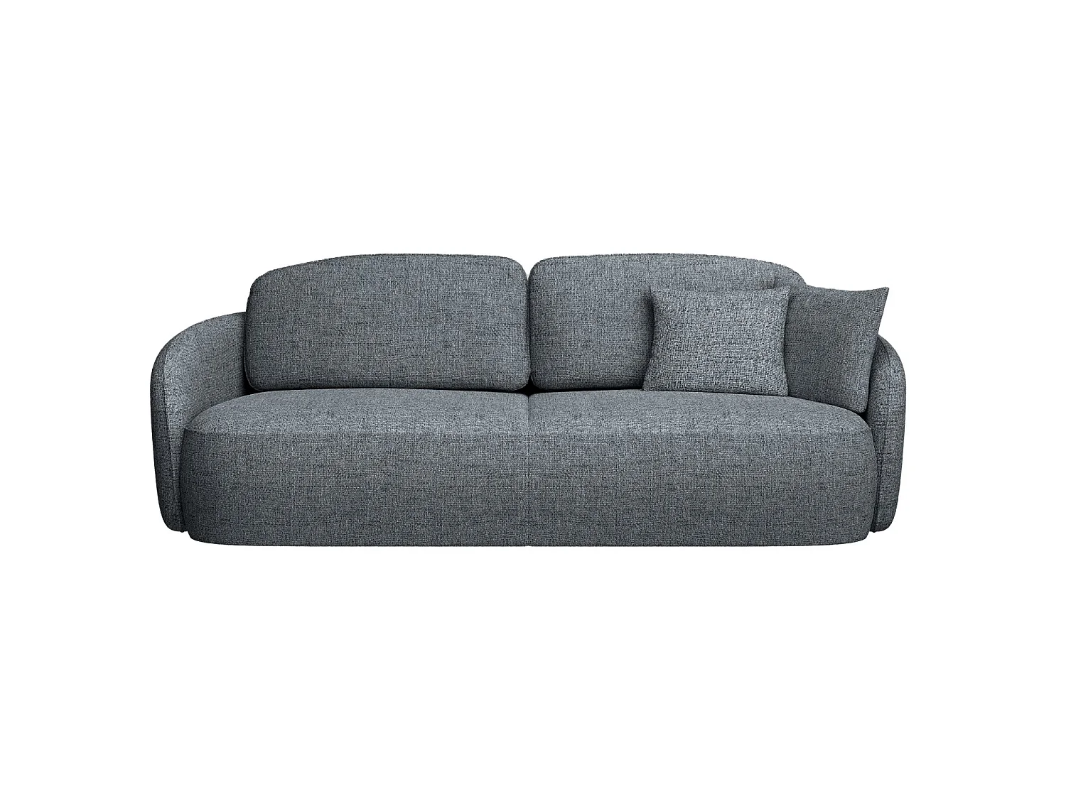 Canapé convertible trois places - gris foncé - SAVOY