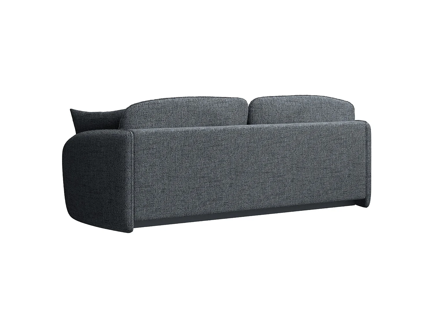 Canapé convertible trois places - gris foncé - SAVOY
