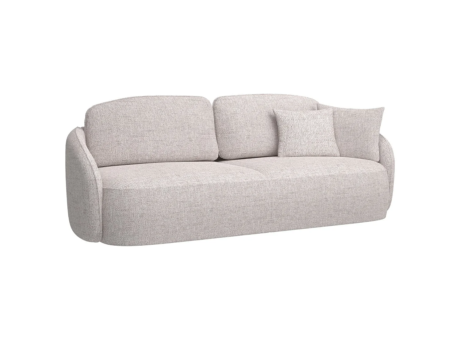 3-Sitzer Sofa mit Schlaffunktion und Bettkasten - hellbeige - SAVOY