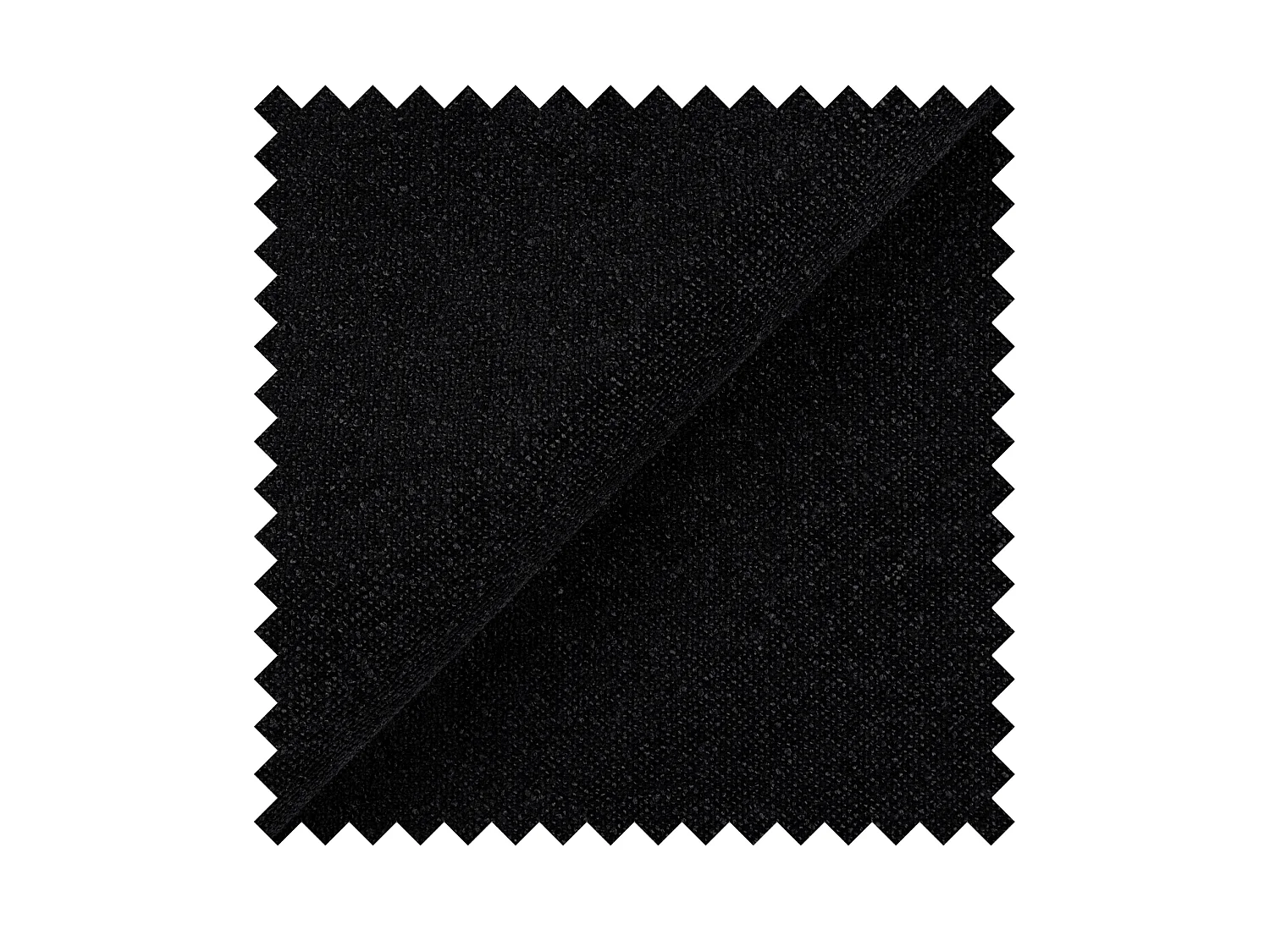 Canapé convertible trois places - en tissu chenille noir - SAVOY