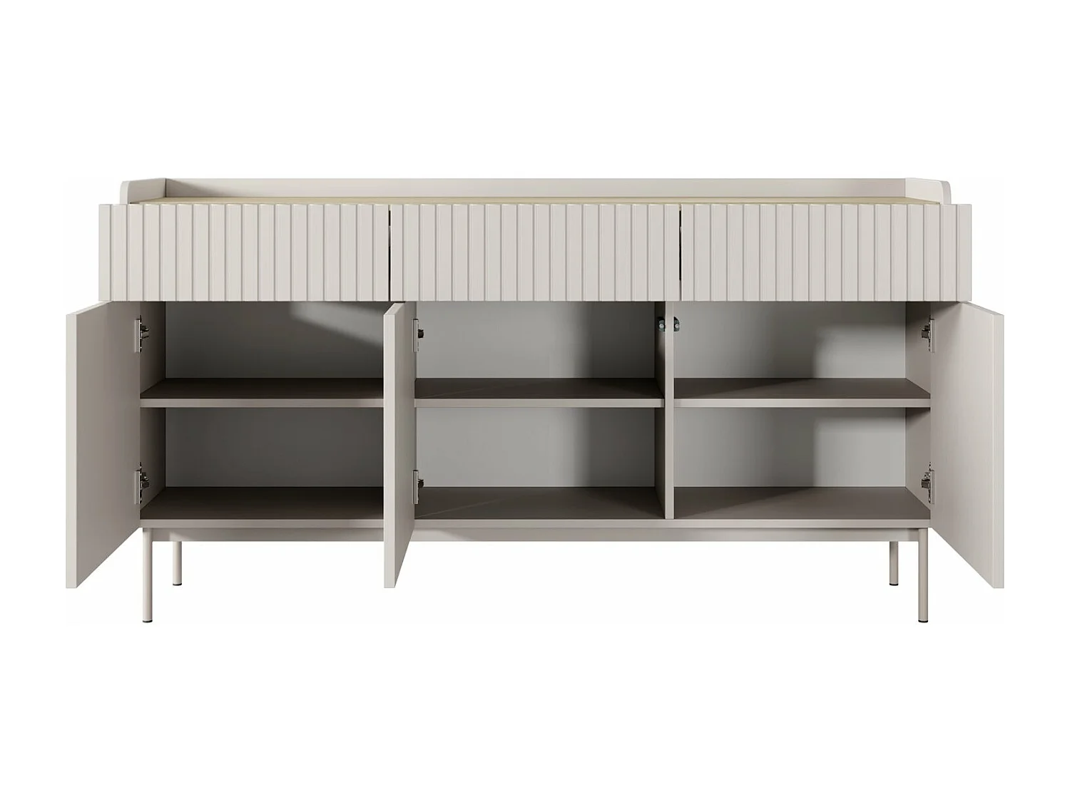 Sideboard mit 3 Schubladen - Greige - 153 cm - LIWELO