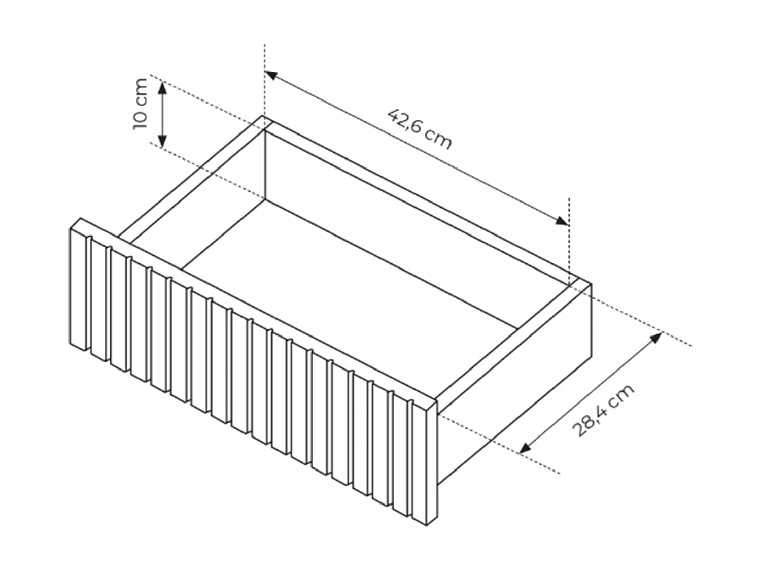 Buffet 3 portes - 153 cm - 3 tiroirs - grège - LIWELO