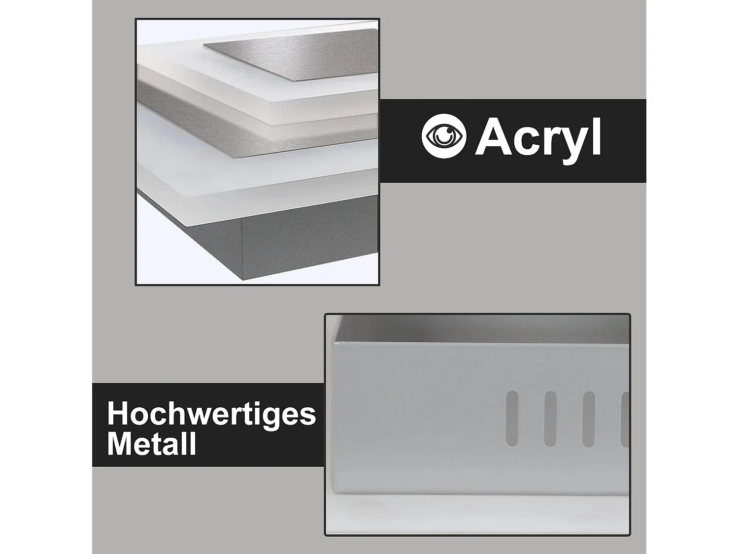 NETTLIFE Plafondlamp LED Wit -vierkant 3000 -6000K Dimbaar Metaal 23W Moderne Keukenverlichting 30cm met Afstandsbediening voor Woonkamer | Slaapkamer | Gang