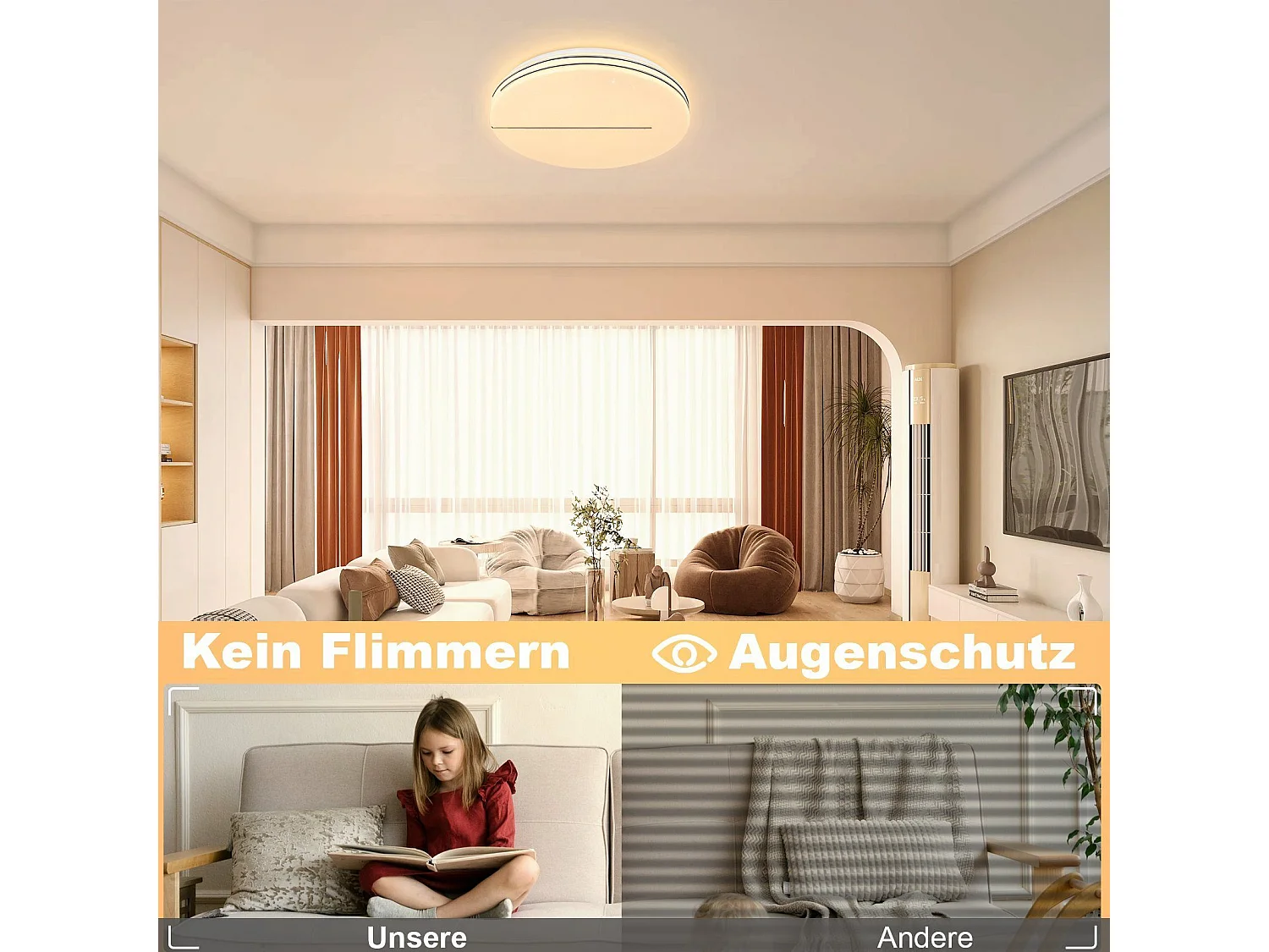 NETTLIFE LED Plafondlamp - rond - moderne - wit - 3000K warm wit - sterrenhemel slaapkamerlamp 27cm - 12W keukenlamp - voor hal | woonkamer | kinderkamer