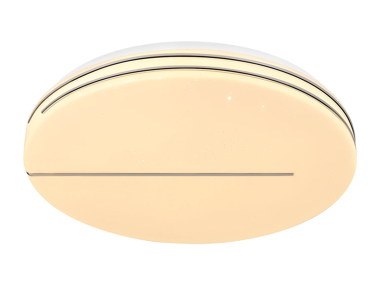 NETTLIFE Plafonnier LED Chambre - Diamètre 27 cm Lampe de Chambre Ciel Étoilé 12 W Lampe Blanc Chaud Lampe de Cuisine Moderne Ronde pour Couloir Salon