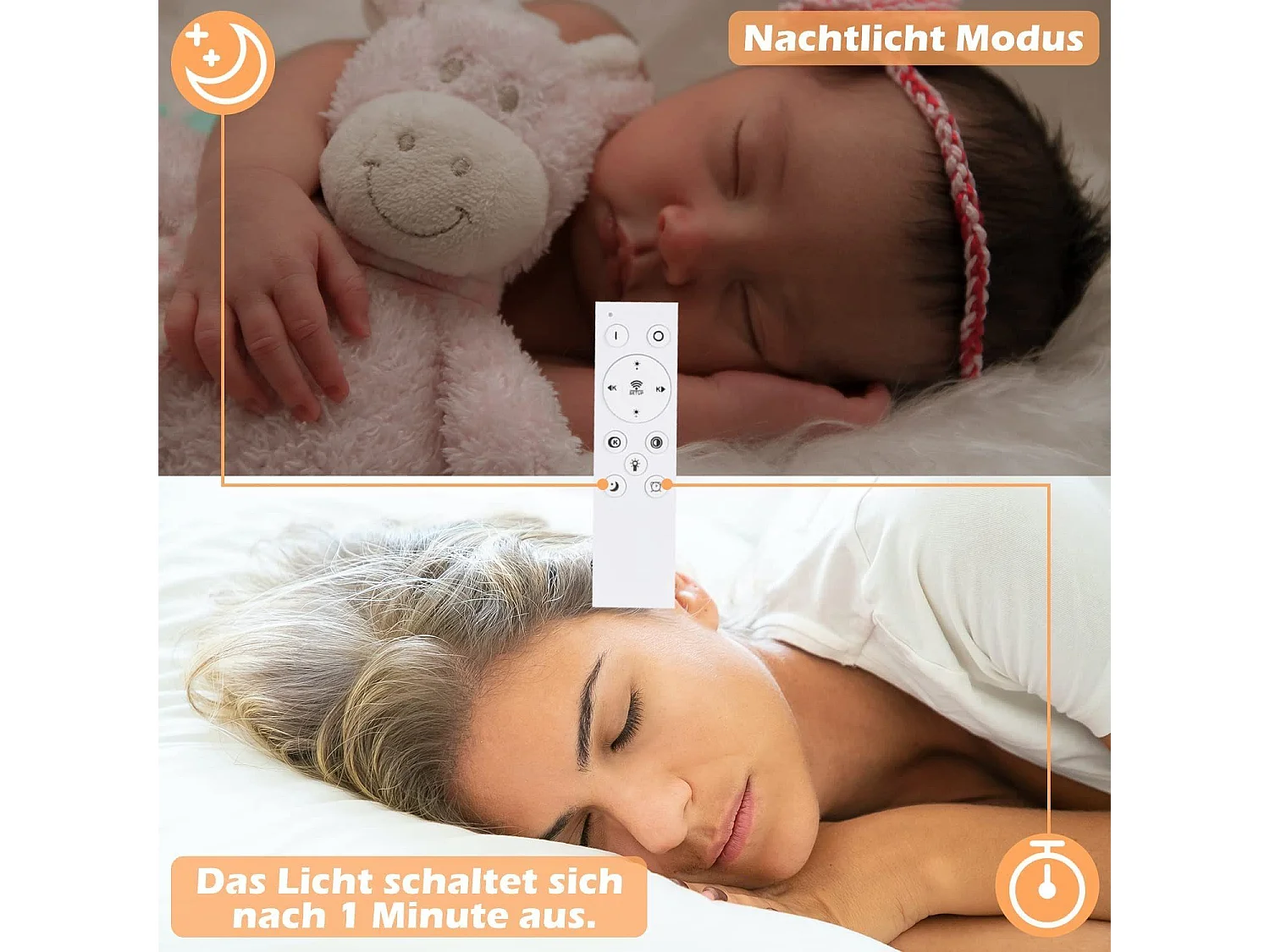 NETTLIFE Plafondlamp LED vierkant Zwart 3-Lichts 3000-6000K Dimbaar  50W Moderne Keukenverlichting met Afstandsbediening voor Woonkamer Slaapkamer Eetkamer 46cm