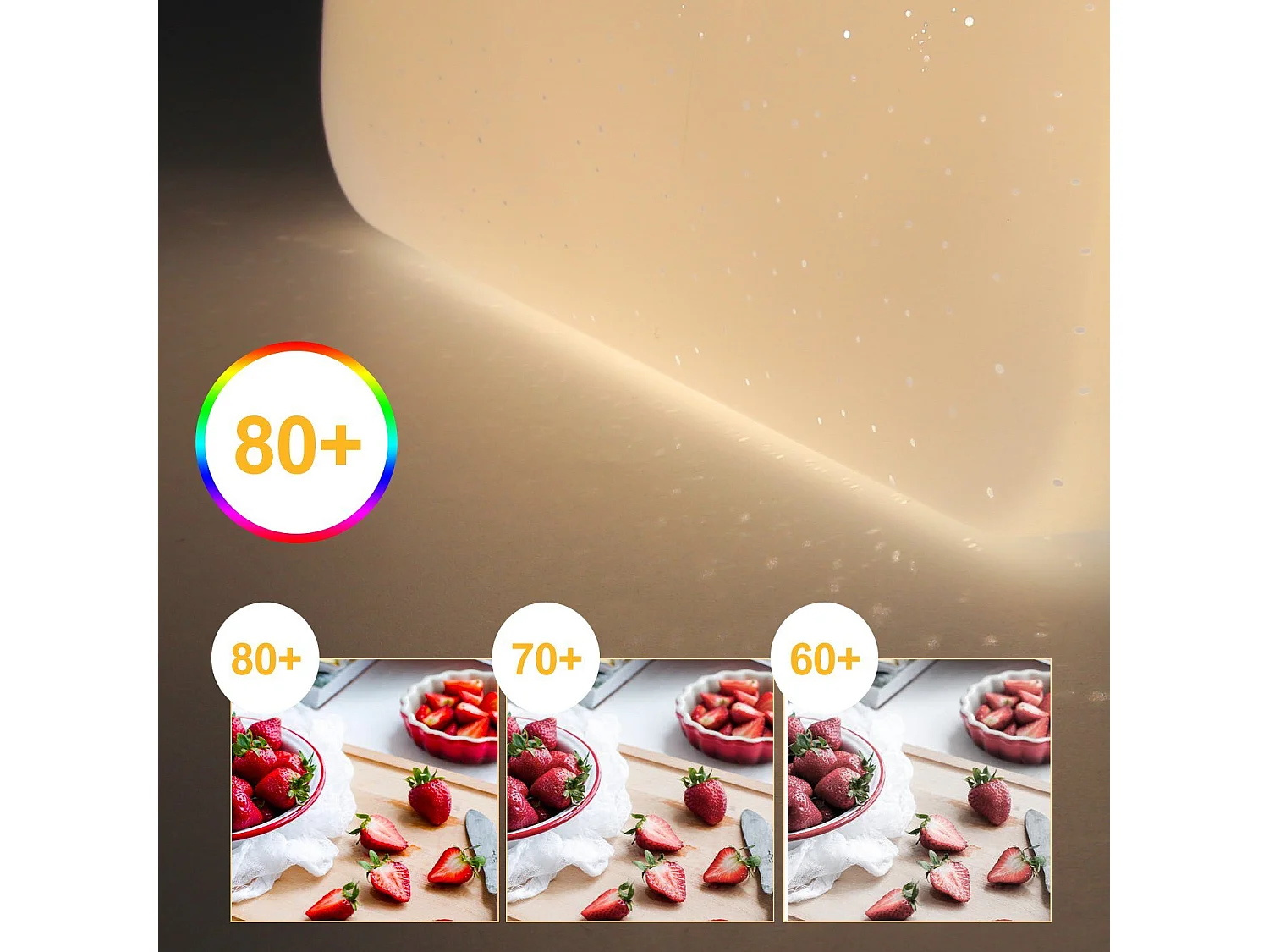 NETTLIFE Plafonnier LED 15 W Lampe de Chambre Ciel Étoilé 21 cm Lampe Blanc Chaud Lampe Carrée Étoile Décoration pour Cuisine Chambre d'Enfant Bureau