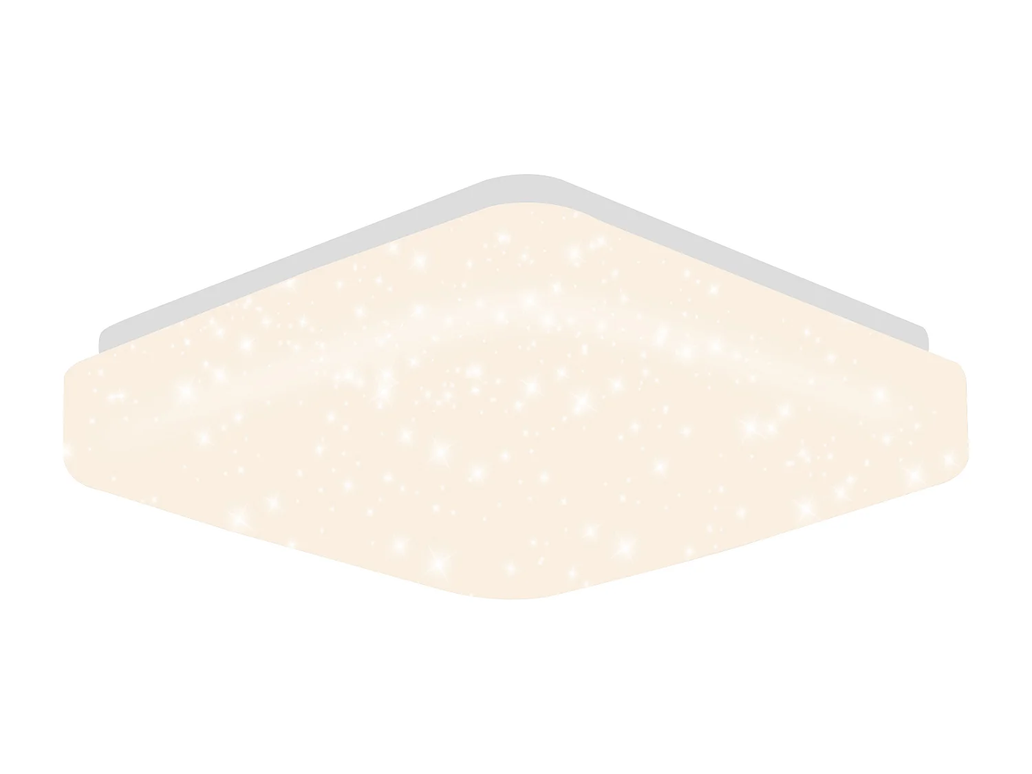 NETTLIFE Plafonnier LED 15 W Lampe de Chambre Ciel Étoilé 21 cm Lampe Blanc Chaud Lampe Carrée Étoile Décoration pour Cuisine Chambre d'Enfant Bureau