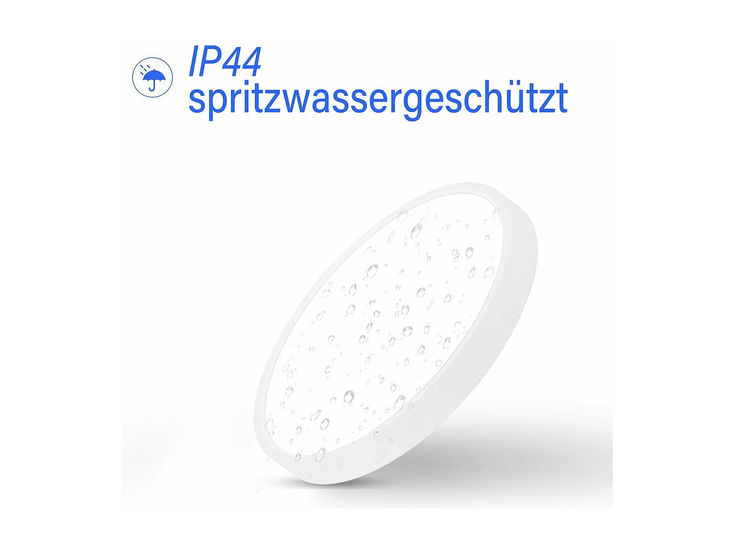 NETTLIFE Runde LED-Deckenleuchte, 18 W, modern, 23 cm, neutralweiß, flach, IP44, Badezimmerlampe für Schlafzimmer, Küche, Flur
