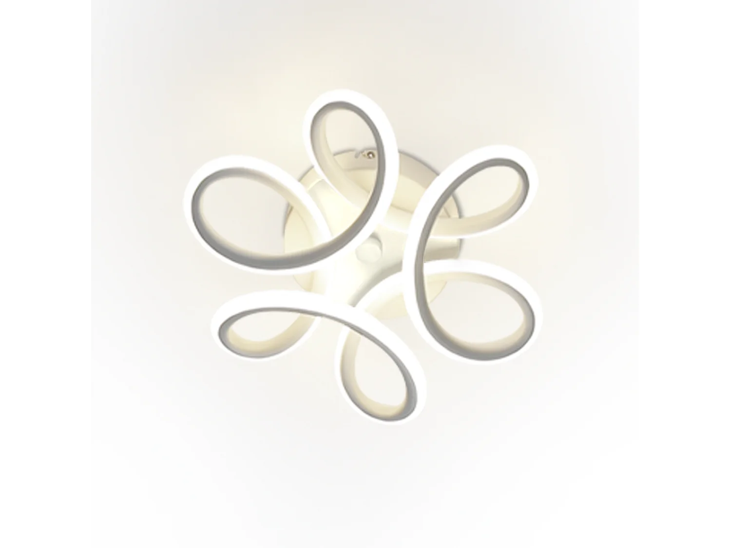 NETTLIFE Plafonnier LED 17W, 3000K 27*12cm Petite Lampe de Couloir Moderne Blanc Chaud Blanc Géométrie Design pour Salon Cuisine Studio Entrée