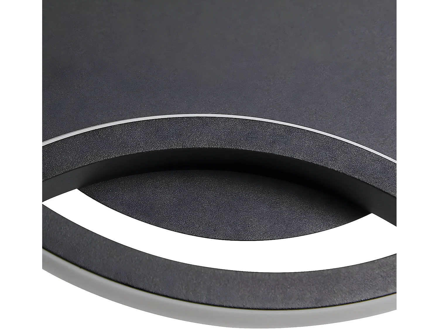 NETTLIFE Moderne schwarze LED-Deckenleuchte, rund, mit warmweißer 36-W-Küchenlampe für Wohnzimmer, Esszimmer, Schlafzimmer, Flur