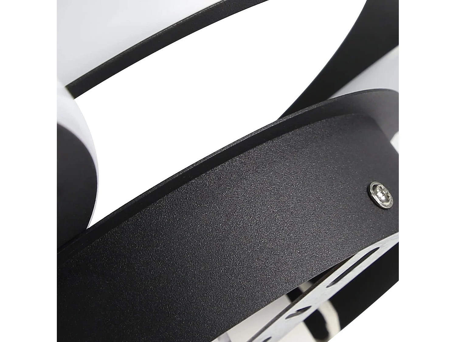 NETTLIFE Plafonnier LED Noir moderne Rond avec blanc chaud lampe de cuisine 36W pour salon, salle à manger, chambre, couloir