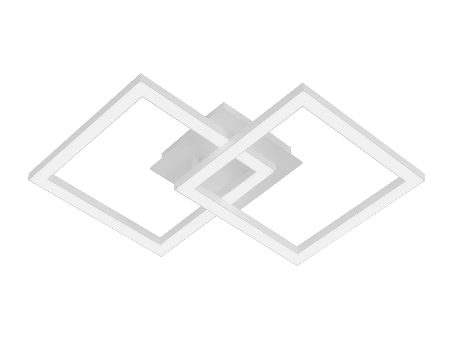 NETTLIFE Plafonnier LED Cuisine Lampe de Cuisine Moderne 24 W Lampe Design Lampe Blanc Chaud Lampe Couloir Carré Blanc pour Salon Chambre