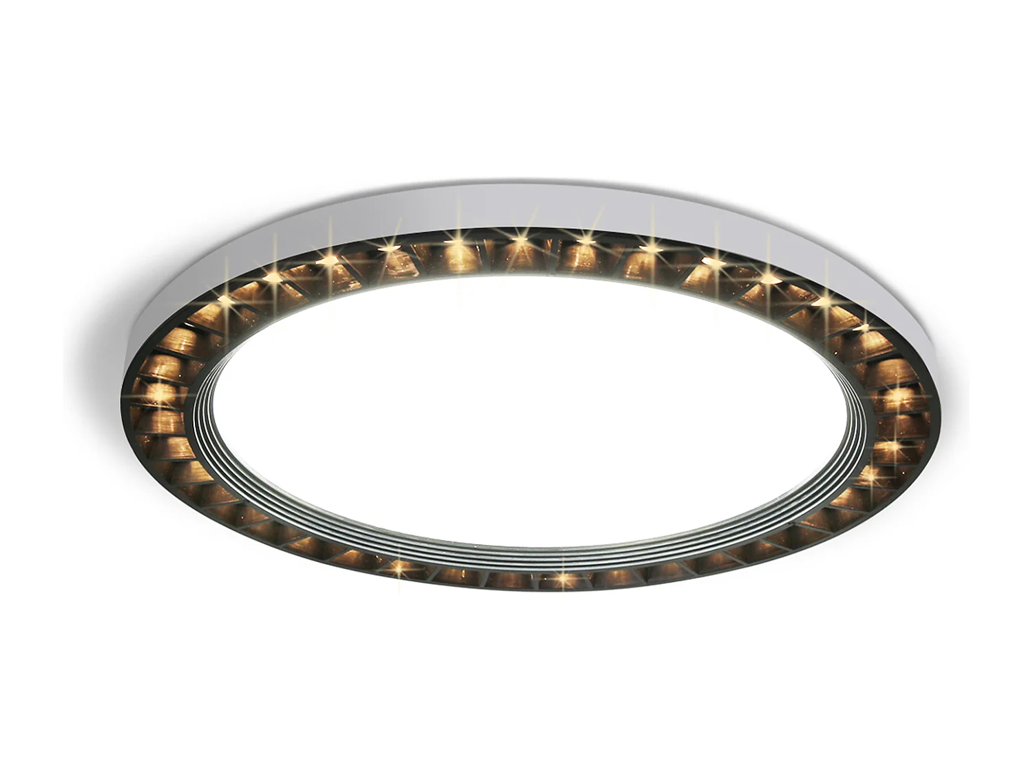 NETTLIFE Lámpara de Techo LED Negra 3000K/6500K Redonda 24W Moderna IP44 Impermeable para Baño Dormitorio Salón Cocina Balcón