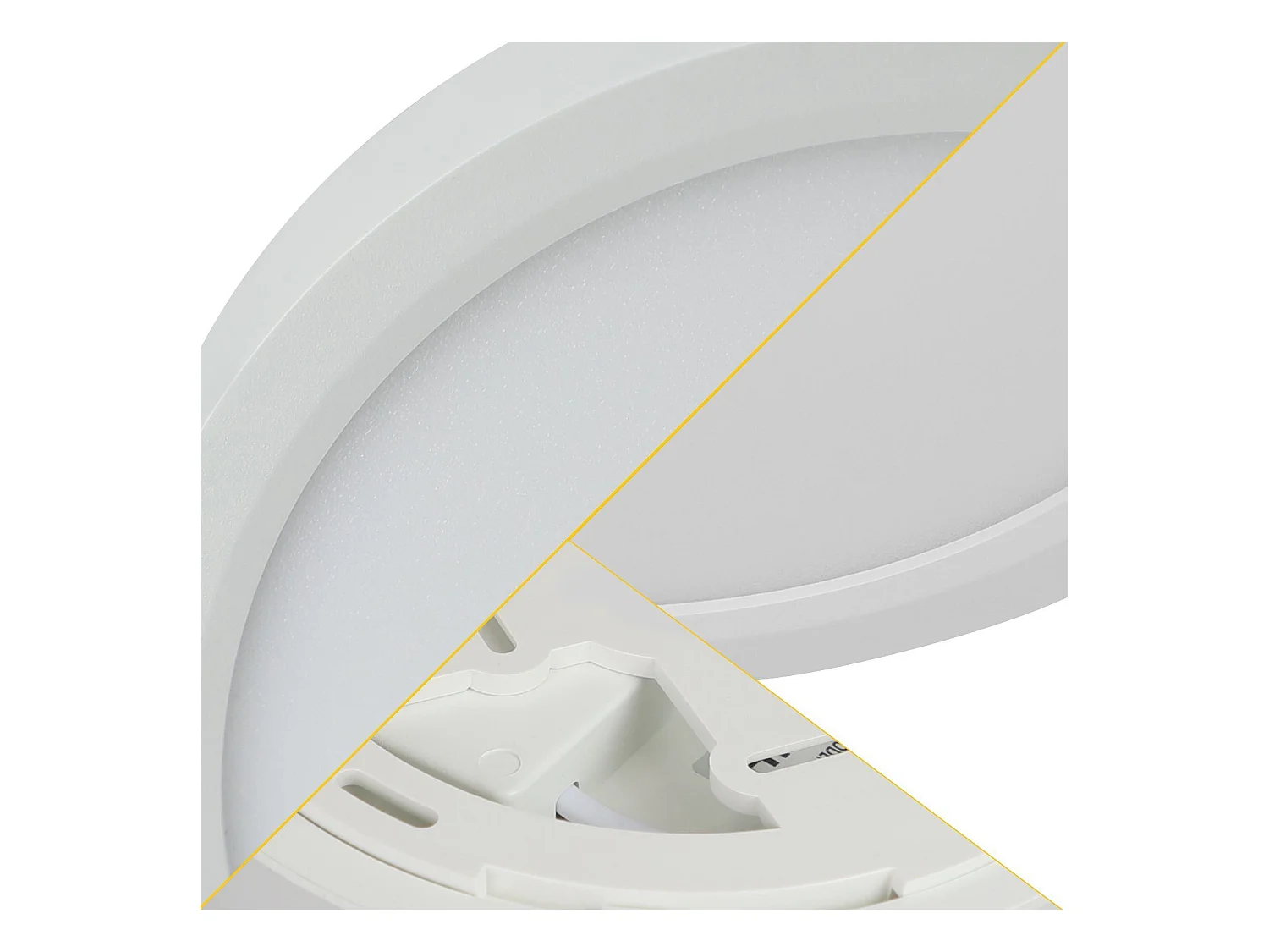 NETTLIFE Plafonnier LED chambre lampe plate 22cm 15W cuisine IP44 couloir ronde blanc chaud pour salle de bain