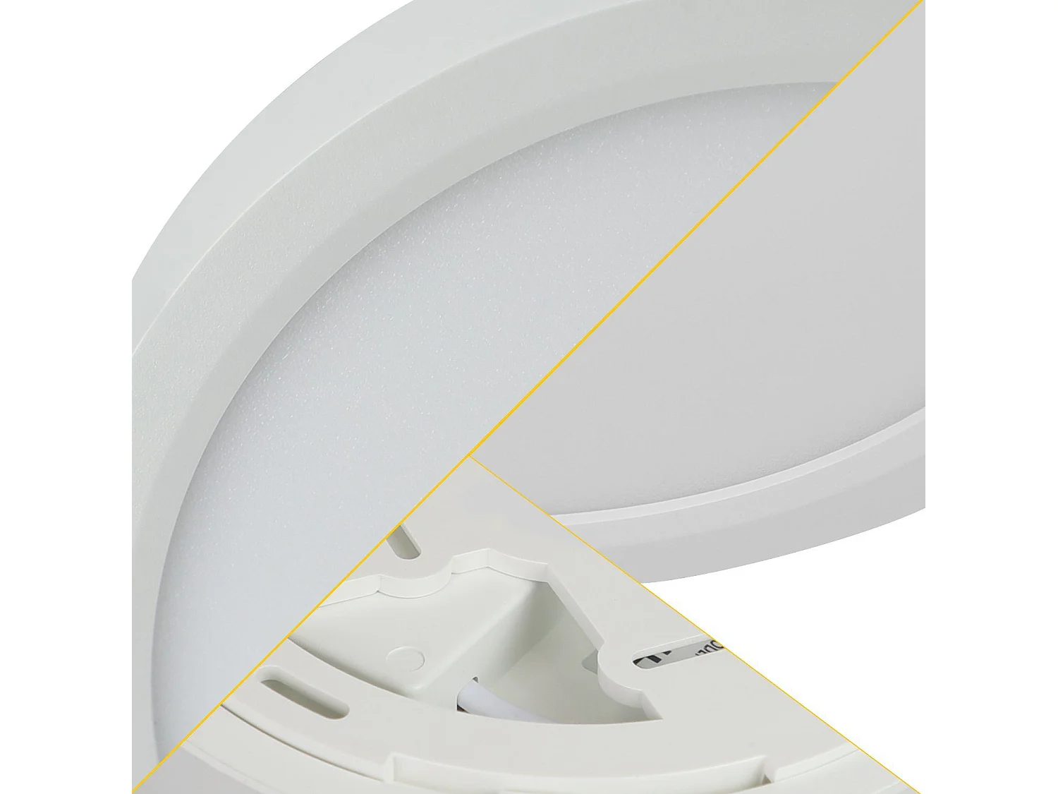 NETTLIFE badkamer plafonnière - wit - rond - klein - warmwit licht - 15 W - ⌀22cm