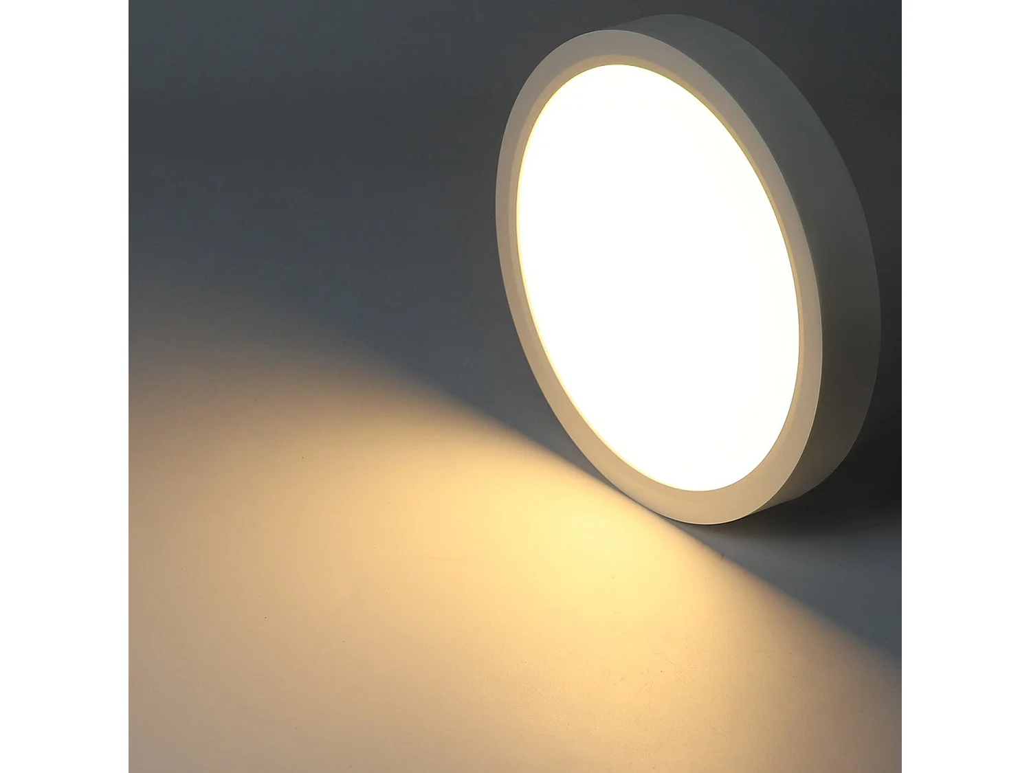 NETTLIFE badkamer plafonnière - wit - rond - klein - warmwit licht - 15 W - ⌀22cm