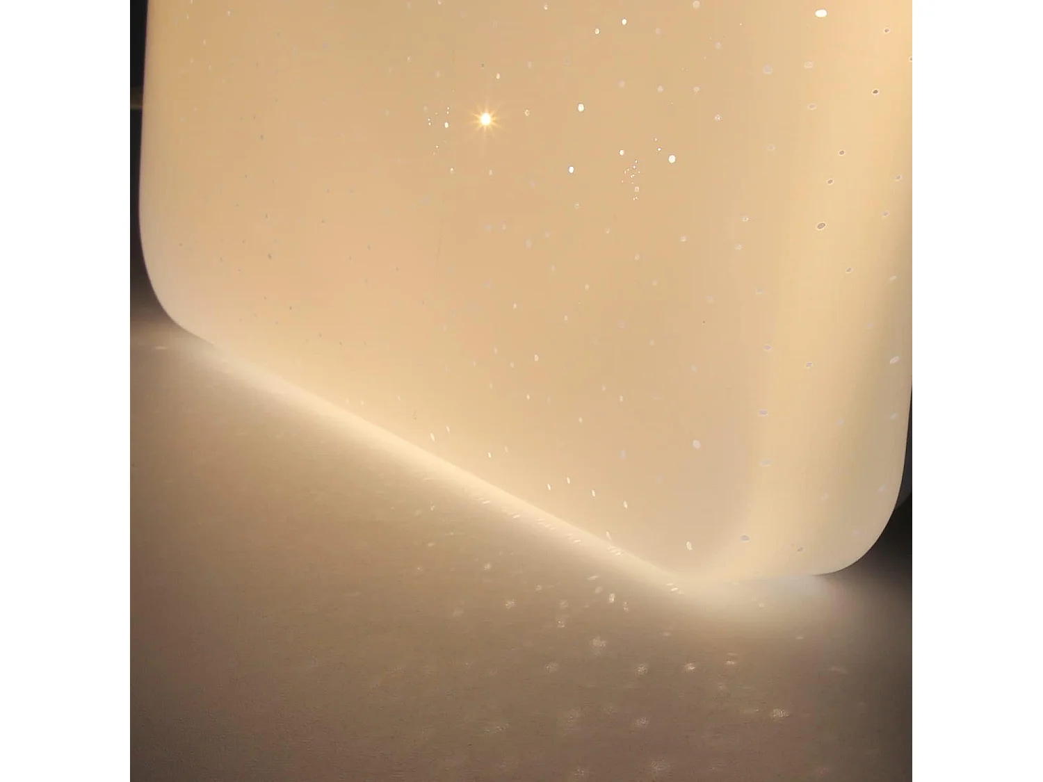 NETTLIFE Plafonnier LED Chambre 21 cm Lampe Ciel Étoilé 15 W Carré Cuisine Blanc Neutre Cuisine Décoration Étoile pour Couloir Chambre d'Enfant