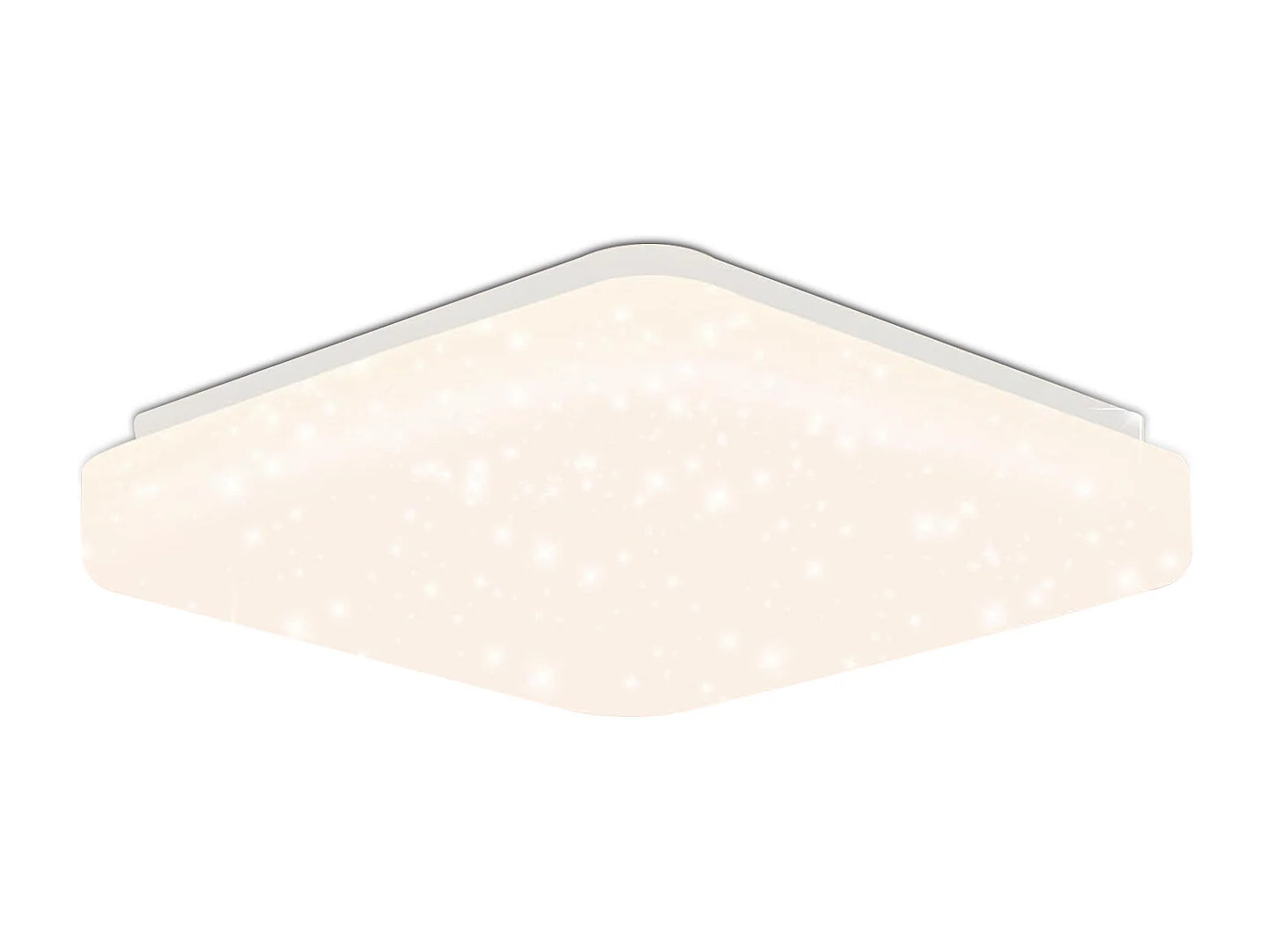 NETTLIFE Plafonnier LED Chambre 21 cm Lampe Ciel Étoilé 15 W Carré Cuisine Blanc Neutre Cuisine Décoration Étoile pour Couloir Chambre d'Enfant