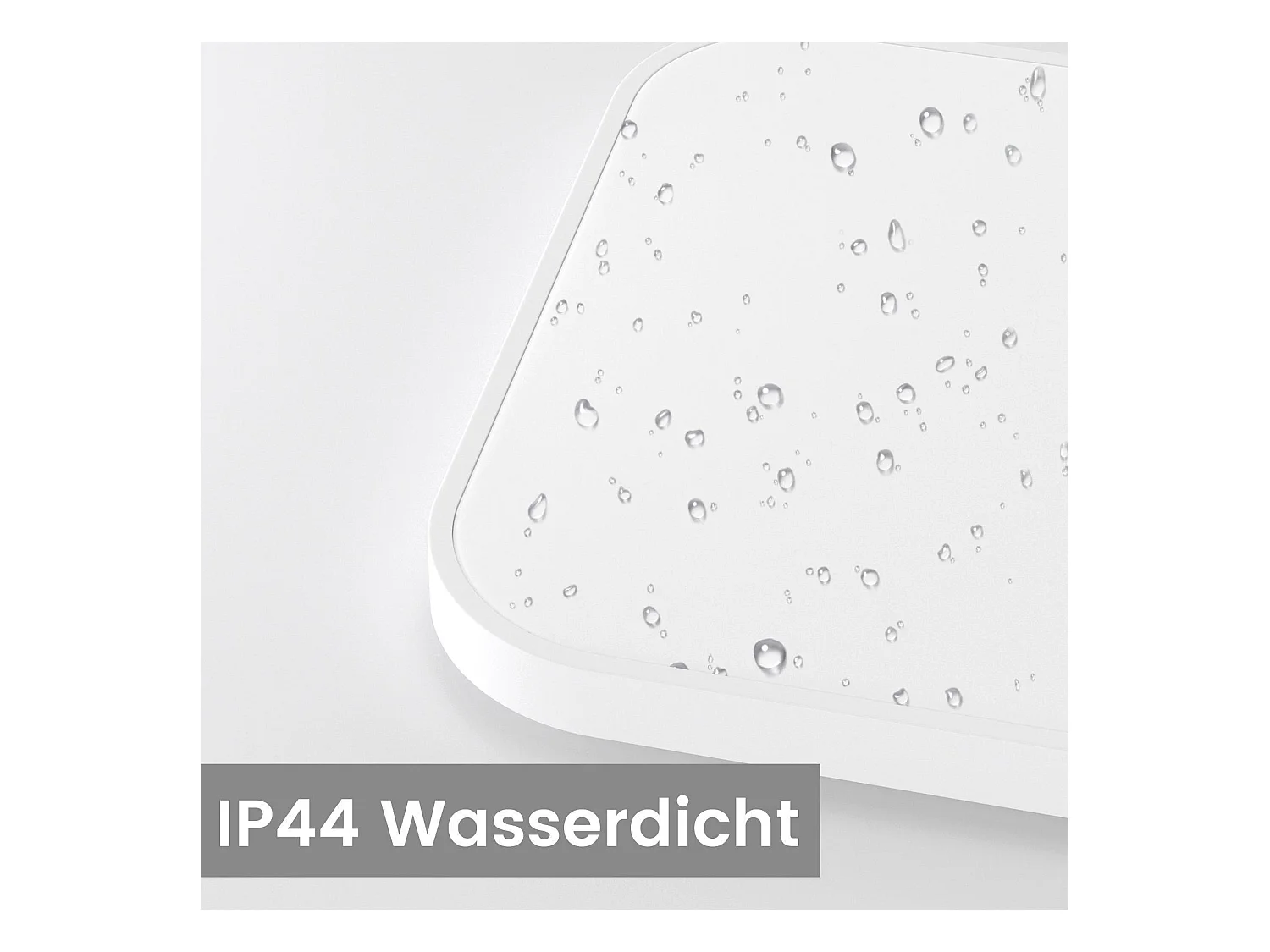 NETTLIFE Plafondlamp - LED - Ø 27 cm - witte plafonniére - 19W - warmwit licht - rechthoek