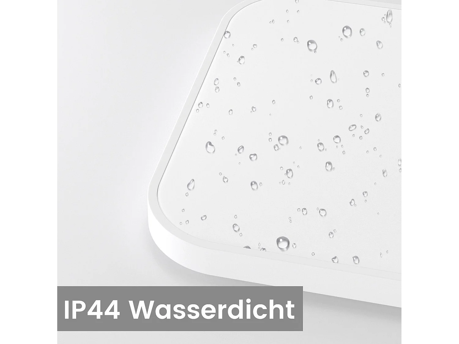 NETTLIFE Plafonnier LED chambre plat 27cm lampe cuisine blanc chaud IP44 salle de bain couloir carré 19W