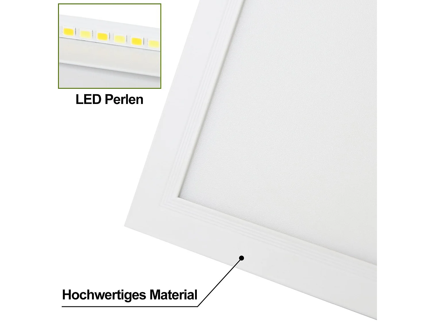 NETTLIFE Lampa sufitowa LED, 80 x 30 cm, 39 W, 3000 K z możliwością ściemniania, płaska, lampa z pilotem, panelowa, biała, lampa biurkowa do kuchni