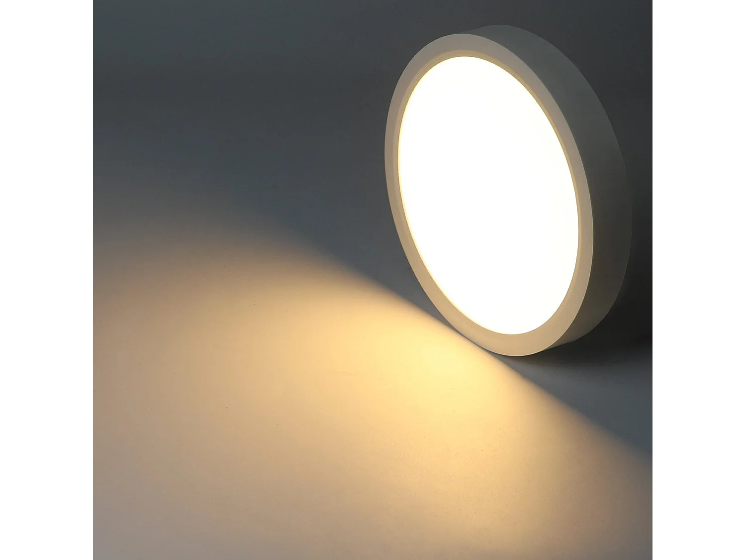 NETTLIFE Lámpara de Techo LED IP44 8W Redonda 3000K 17cm Plana para Baño Dormitorio Iluminación de Techo Cocina Pasillo