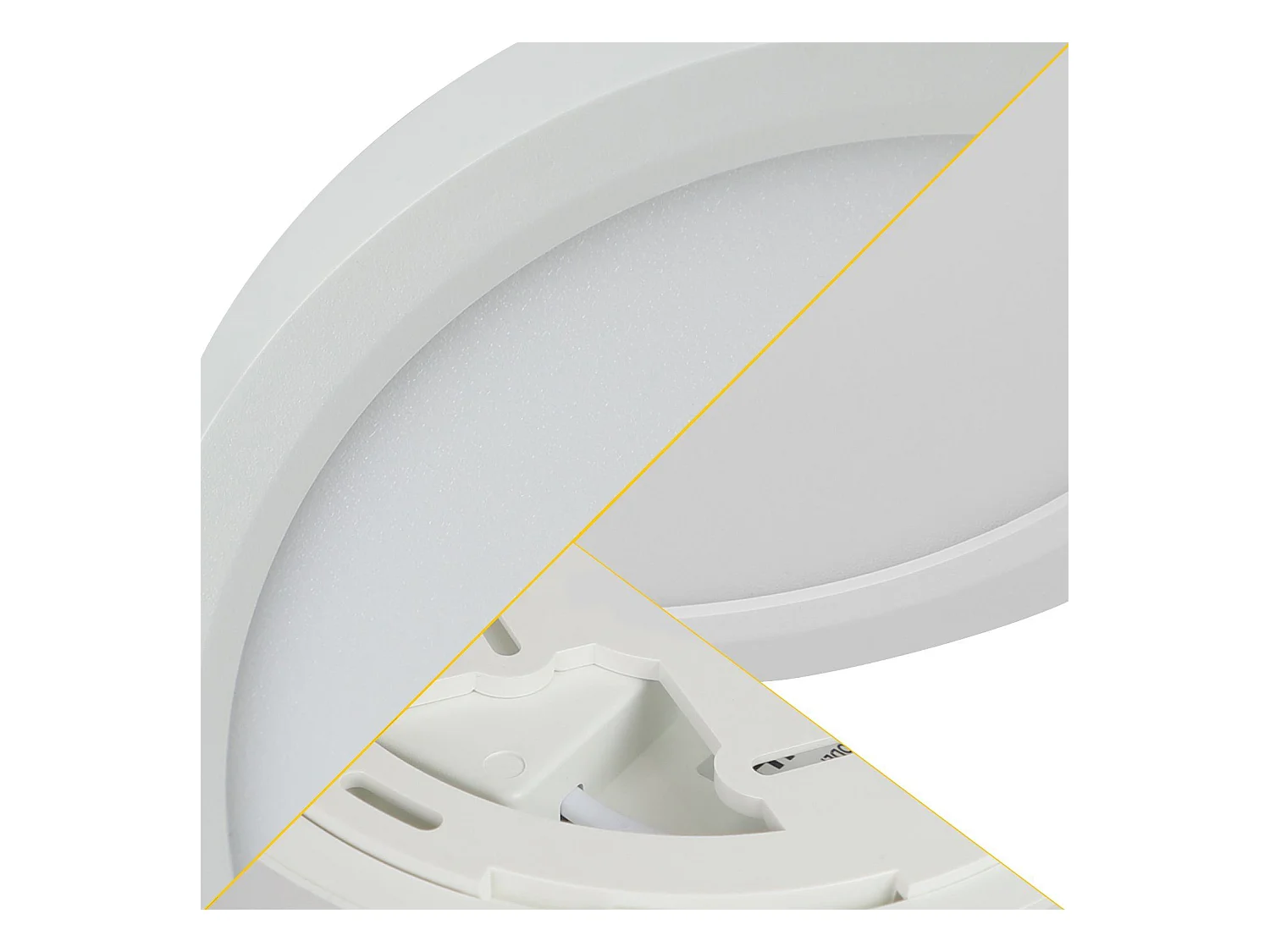 NETTLIFE Plafonnier LED IP44 8W Rond 3000K 17cm Plate pour Salle de Bain Chambre Éclairage de Plafond Cuisine Couloir