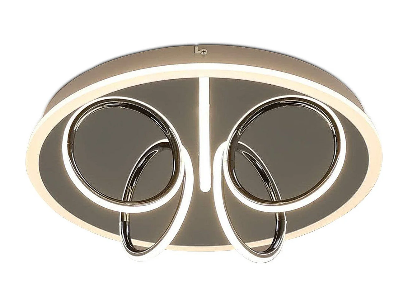 NETTLIFE LED - Deckenleuchte für Wohnzimmer, warme weiße Beleuchtung, 41 W, 3000 K, 43 x 12,5 cm. Moderne Lampe für Schlafzimmer, Kinderzimmer, Küche und Flur.