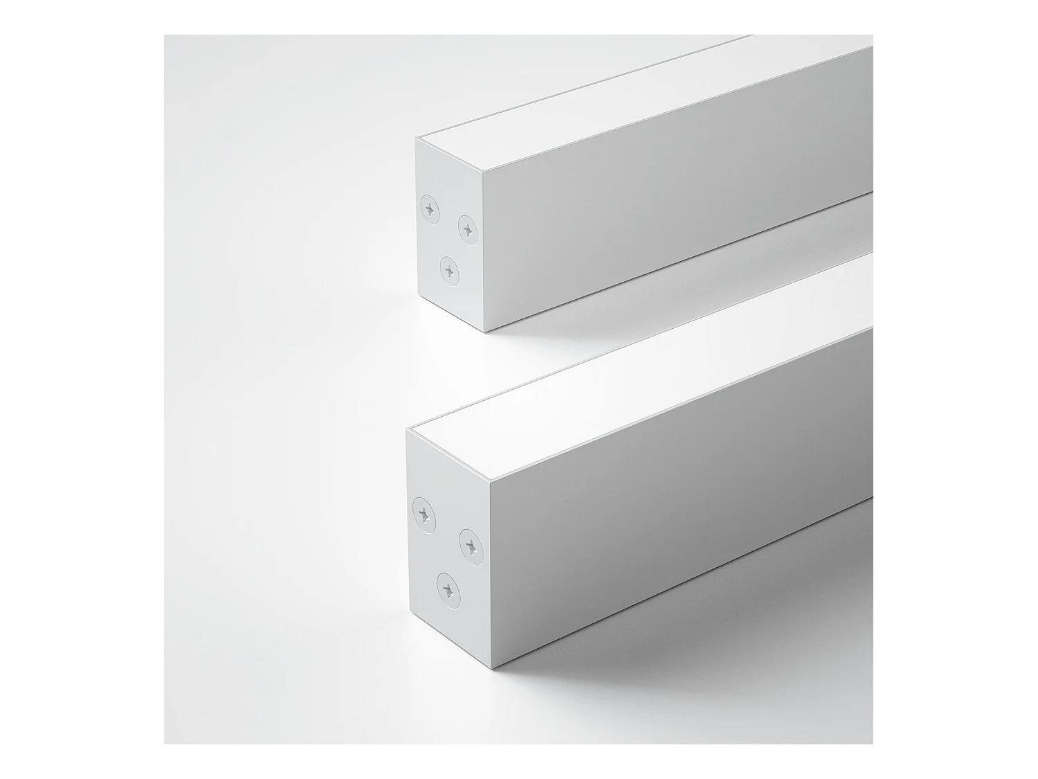 NETTLIFE Plafonnier LED Blanc 32W Moderne Dimmable 107CM Lampe de Salon Longue Lampe de Bureau avec Télécommande