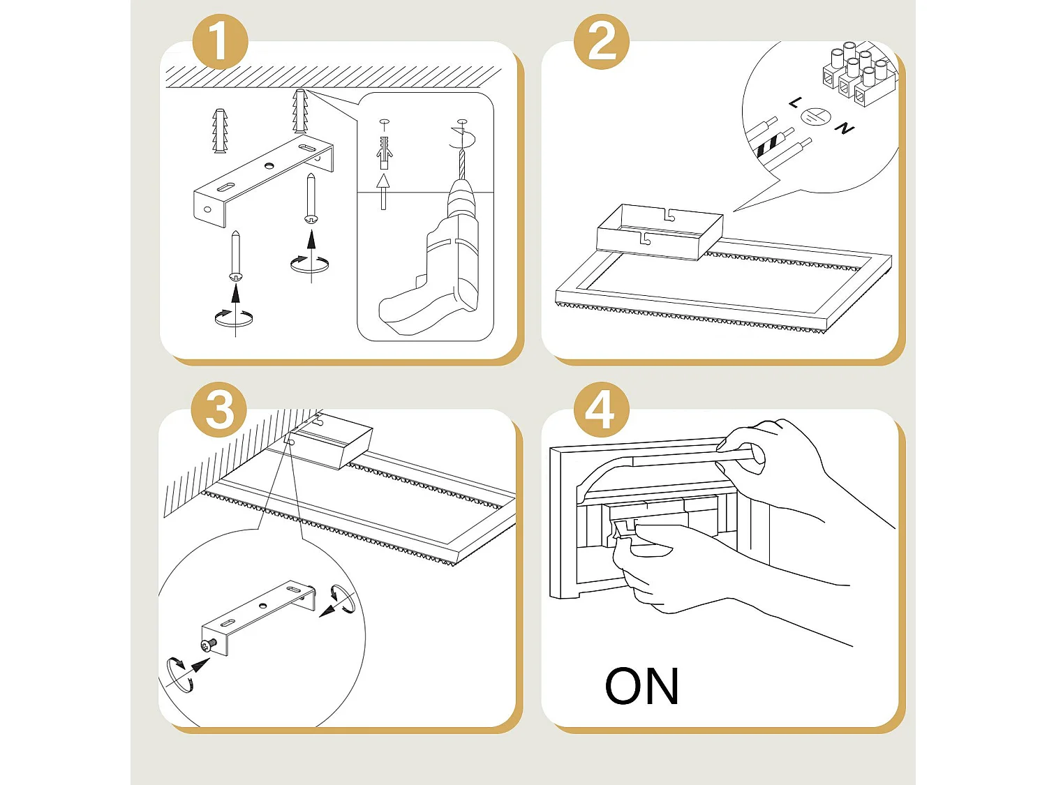 NETTLIFE Plafoniera LED 12W Quadrata Cristallo Bianca Calda 3000K Metallo Nero Moderna Lampada da Soffitto per Soggiorno Camera da Letto Corridoio Cucina