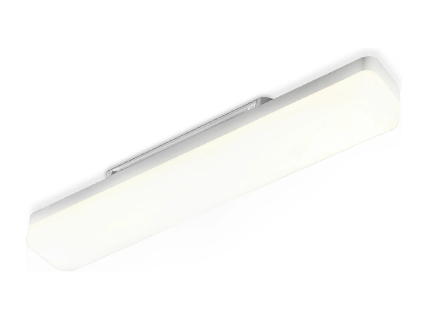 NETTLIFE Plafonnier LED Cuisine Long 40 cm Lumière du Jour 18 W Plafond Blanc Neutre pour Sous-Sol Couloir Bureau Garage Chambre