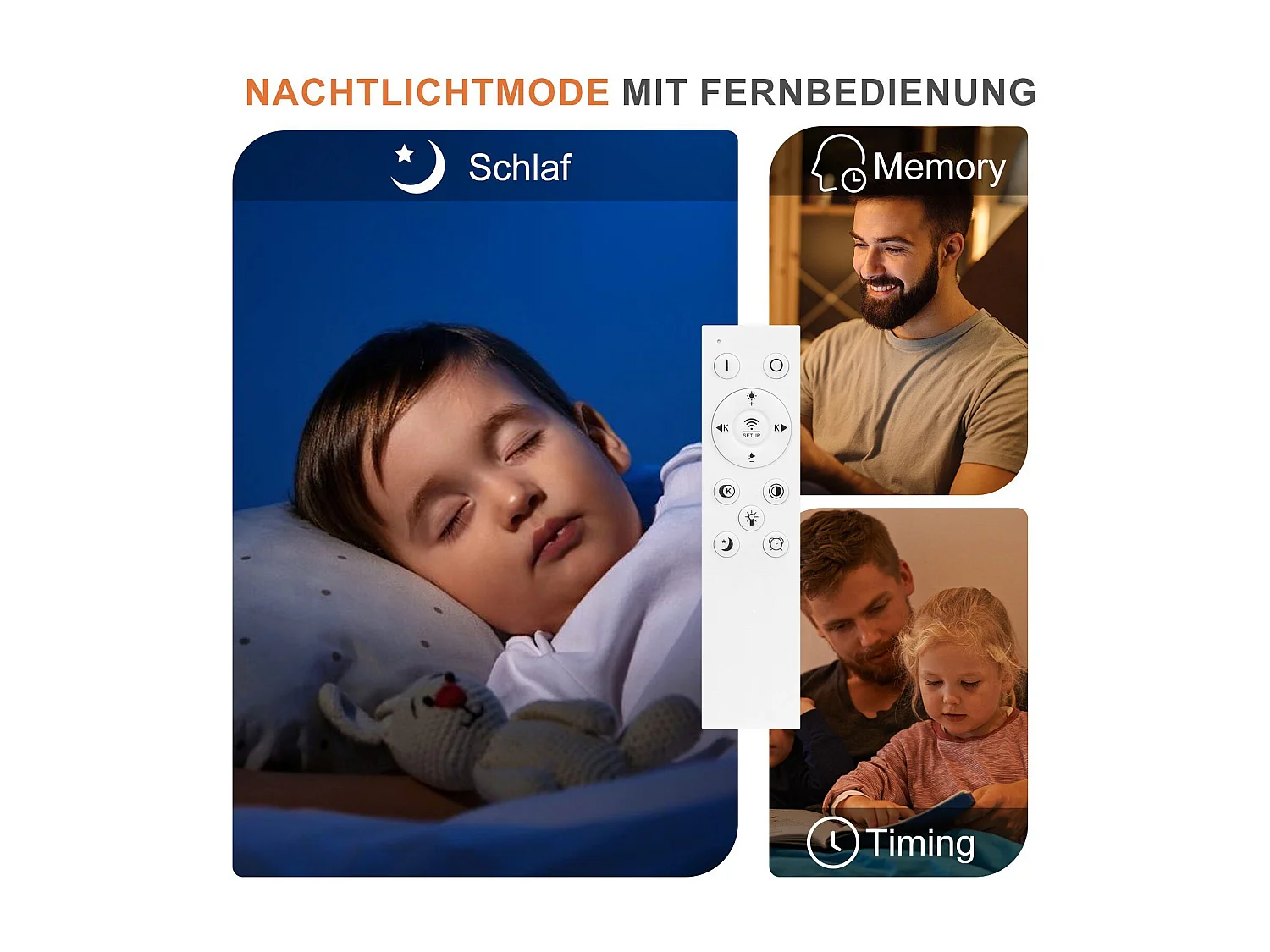 NETTLIFE Plafondlamp LED - ovaal - zwart - 2-Lichts - 3000 -6000K Dimbaar - Metaal - 48W - Moderne Slaapkamerverlichting - voor Woonkamer | Keuken | Hotel - 50cm