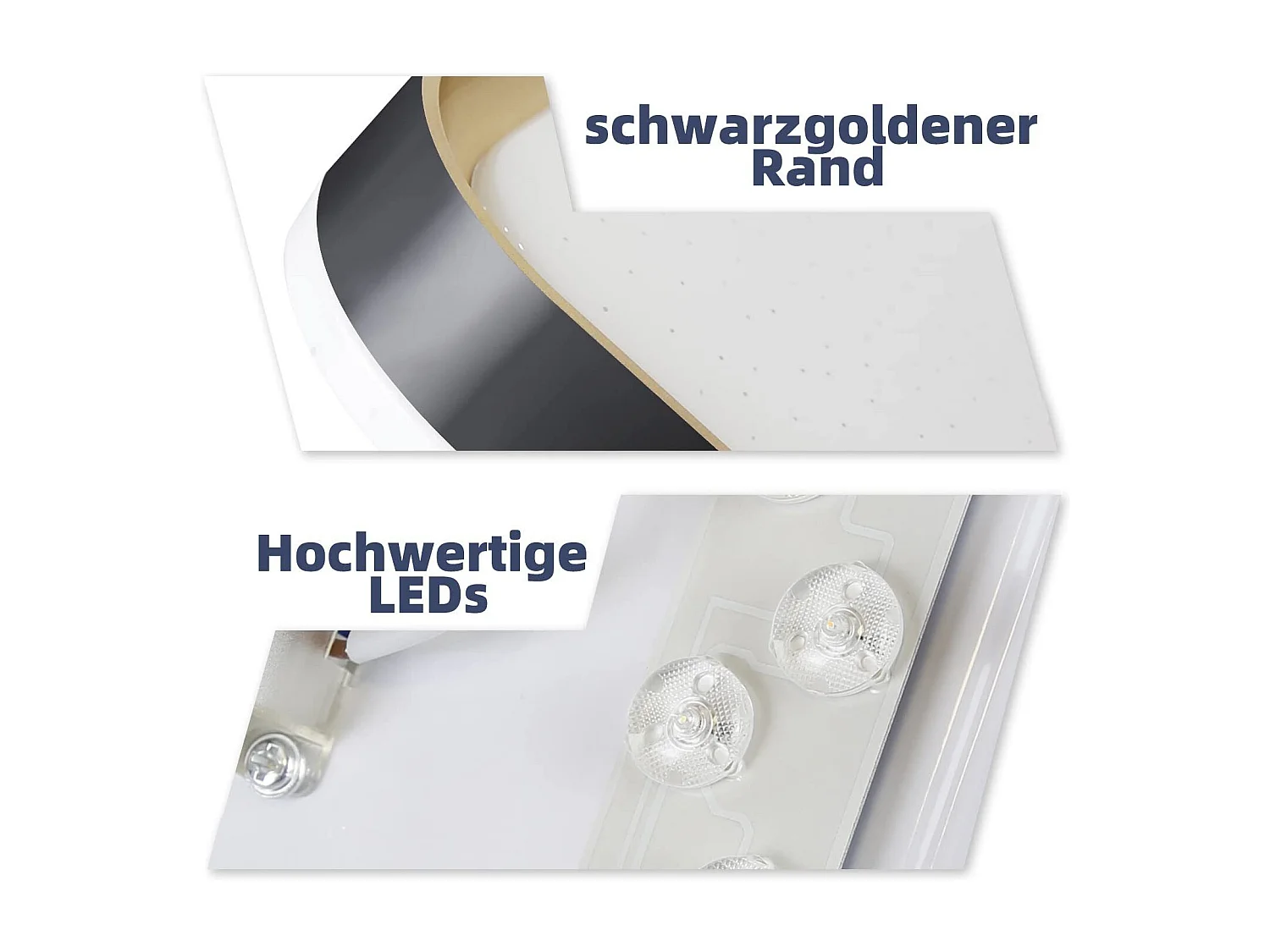 NETTLIFE Lámpara de Techo LED Cuadrada Moderna 32W Oro Negro Regulable con Control Remoto Lámpara de Pasillo 30cm para Sala de Estar Dormitorio Cocina