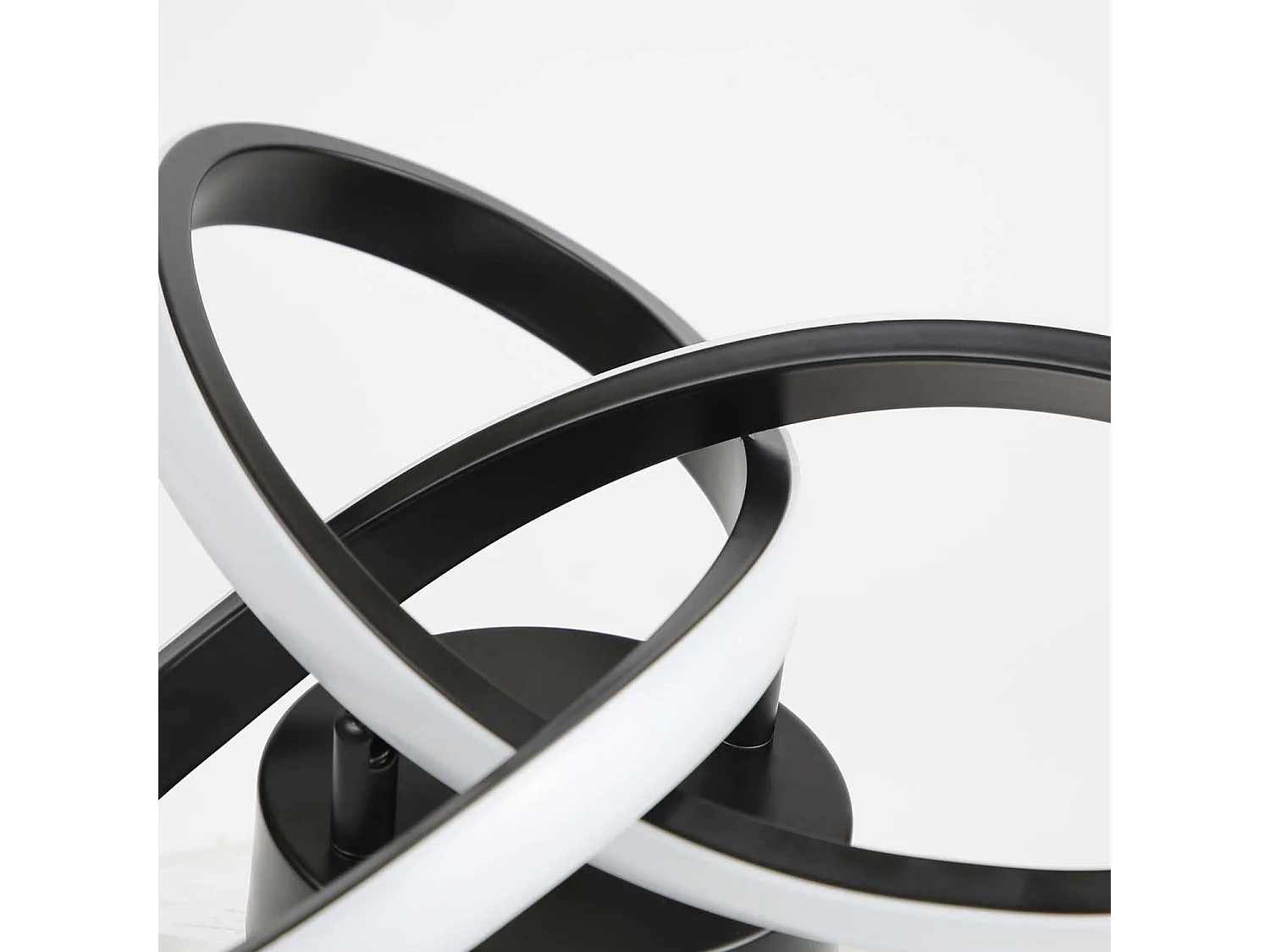 NETTLIFE Plafonnier LED Blanc Chaud - 17W Lampe Noire Lampe de Cuisine Moderne Petite 3000 K pour Chambre d'enfant Salon Chambre Couloir Cuisine