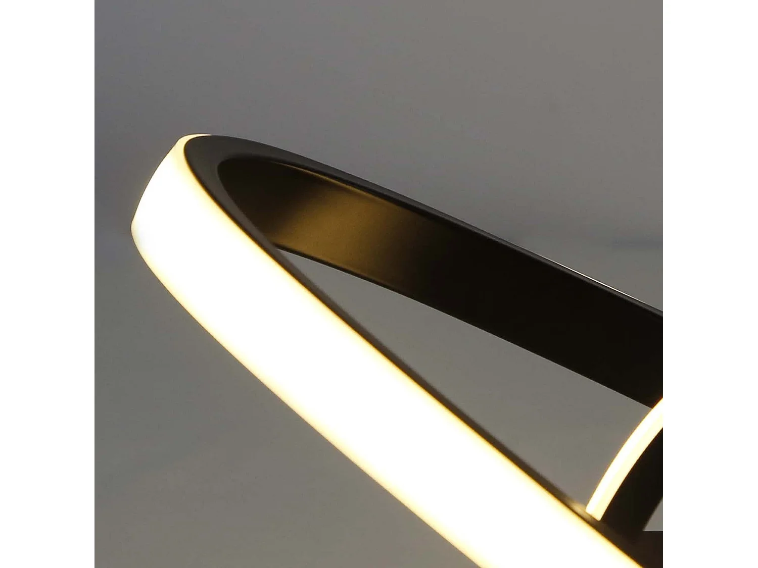 NETTLIFE Lámpara de techo LED Blanco Caliente - 17W, Lámpara Negra, Lámpara de Cocina Moderna Pequeña 3000K para Habitación de Niños, Salón