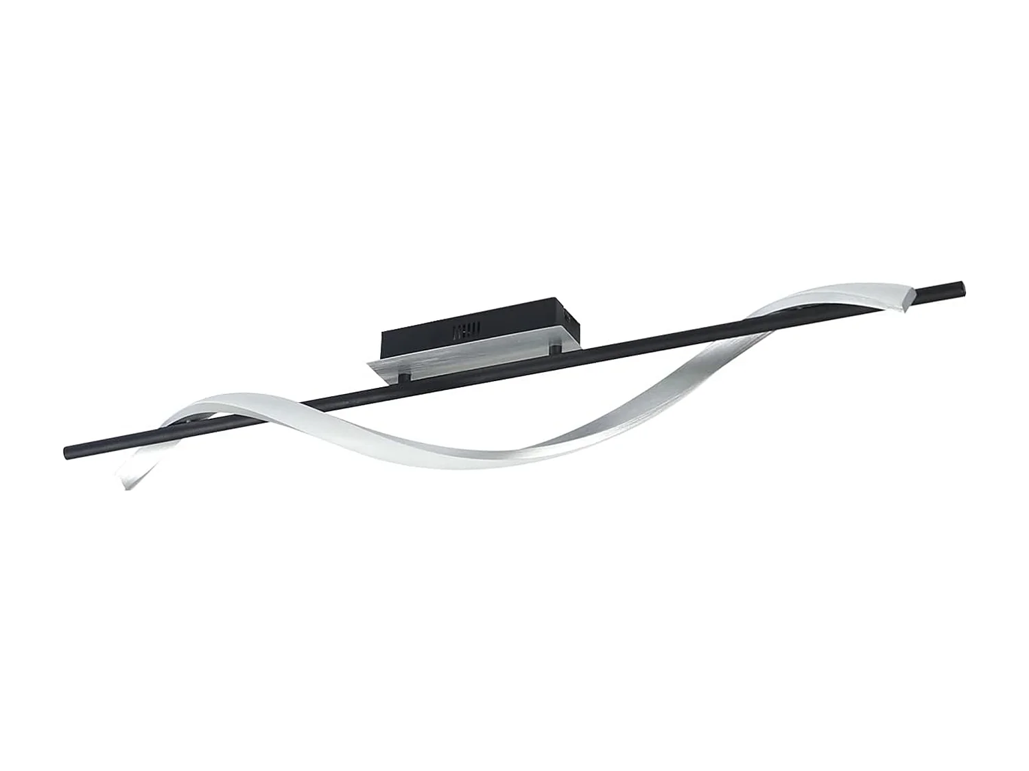 NETTLIFE Plafonnier LED Design Moderne Lampe de Salon 100 cm de Long Dimmable avec Télécommande 22 W pour Chambre Cuisine Couloir Bureau Étude