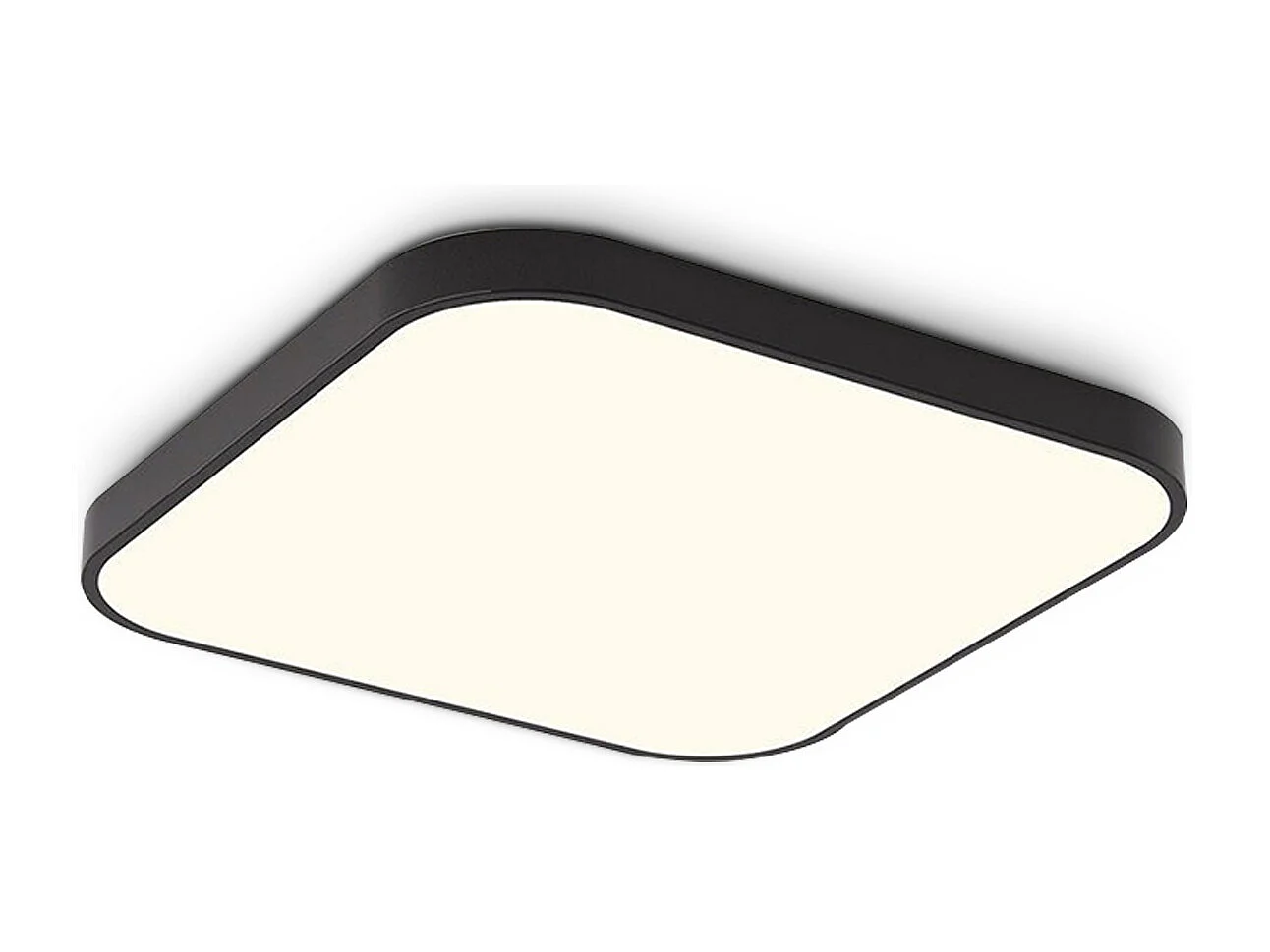 NETTLIFE plafonnier LED 4000K, 19W, 27cm chambre plat cuisine lampe noir carré salle de bain IP44 salle de bain lampe pour cuisine couloir