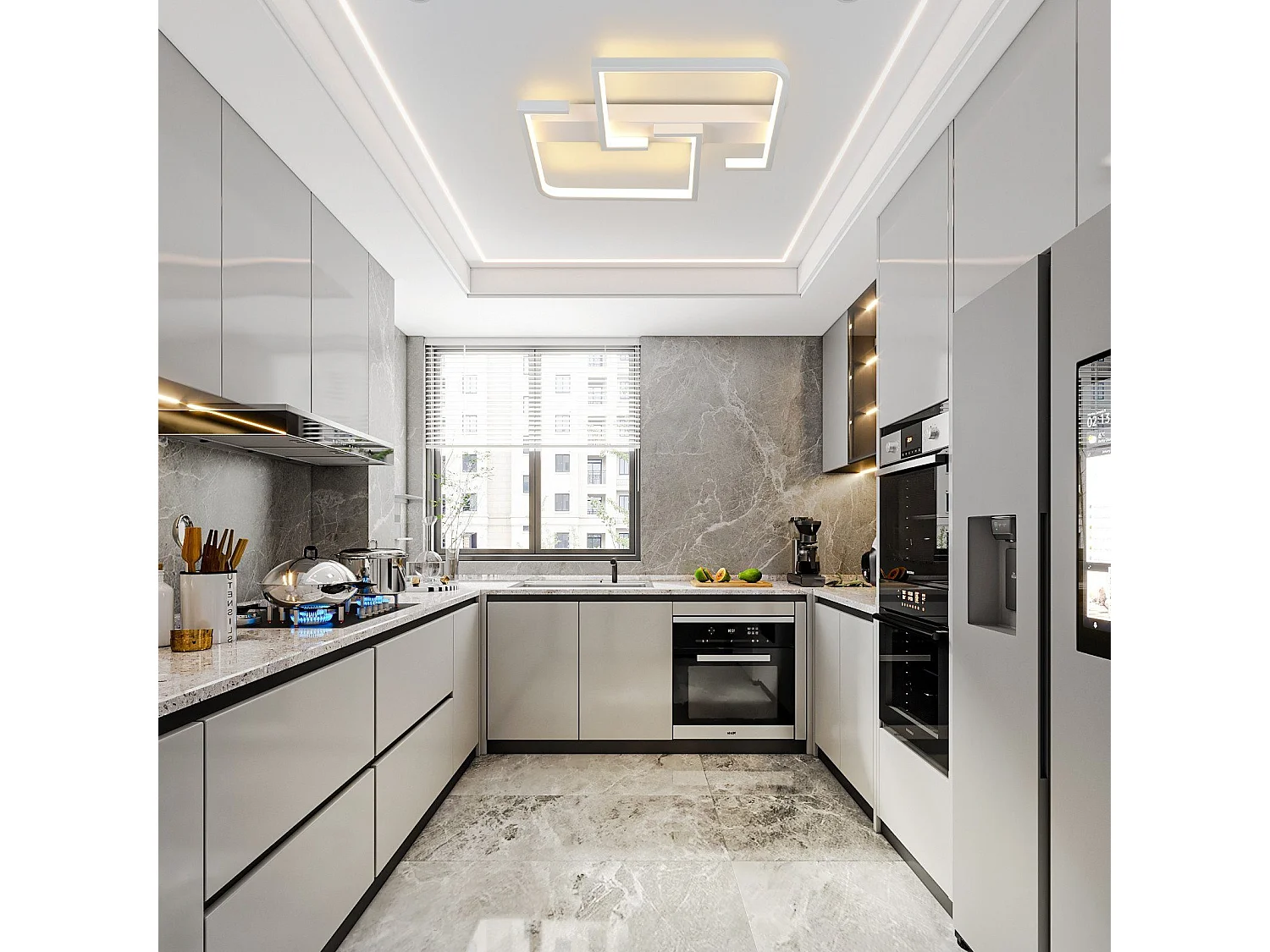 Moderne LED Deckenleuchte 19W, 30cm Warmweiß Lampe 3000K Design