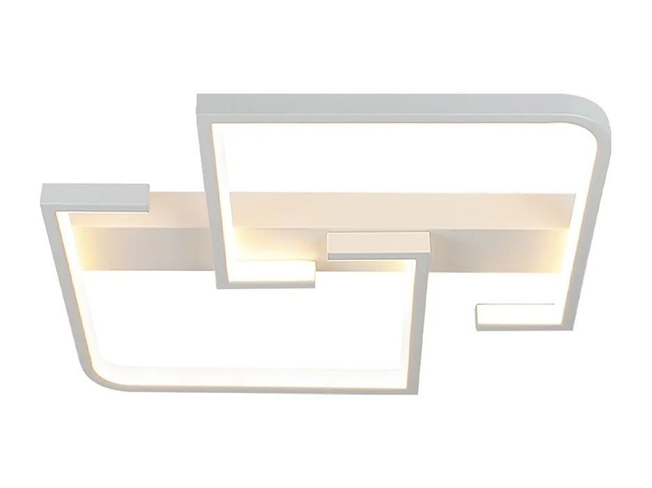 NETTLIFE Plafonnier LED Moderne 19W, 30 cm Lampe Blanc Chaud 3000 K Design pour Intérieur Couloir Chambre Cuisine Salon Studio